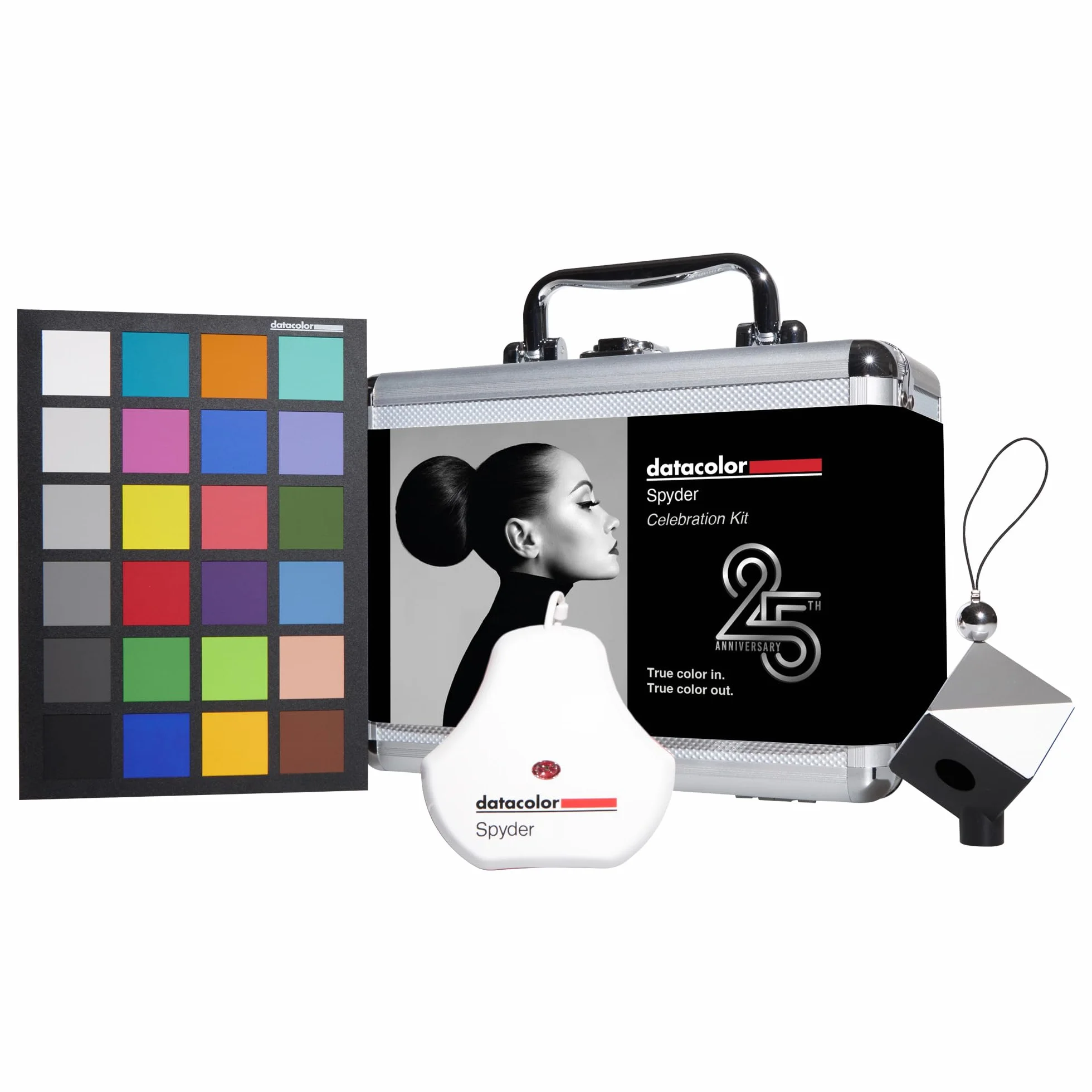 Datacolor Spyder Celebration Kit – Spyder Monitorkalibrierung, Spyder Cube & Spyder Checkr 24 - Komplettes Farbmanagement für Fotos - Farbgenauigkeit in der Fotografie von Aufnahme bis zum Druck