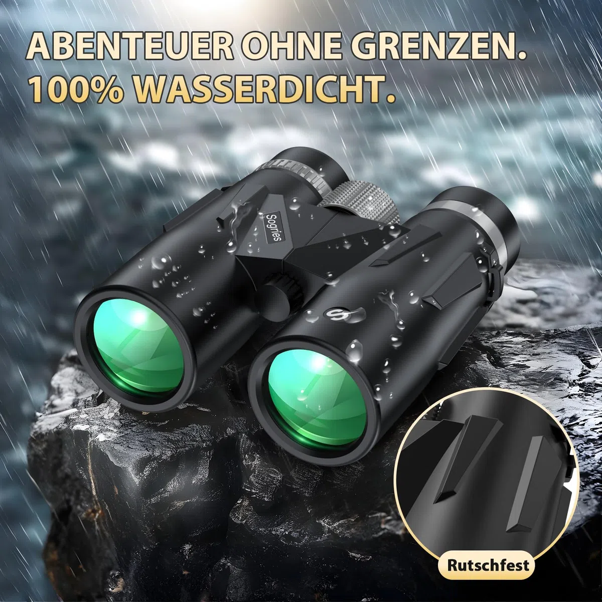 Sogries 12x42 Fernglas Erwachsene BAK4 FMC Prismen Stativ-Set Vogelbeobachtung