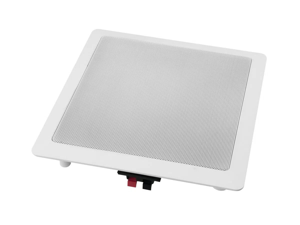 OMNITRONIC CSUB-8 Decken-Subwoofer 8" Einbau-Lautsprecher Doppelschwingspule 60 W RMS 2 x 8 Ohm 220 x 220 mm