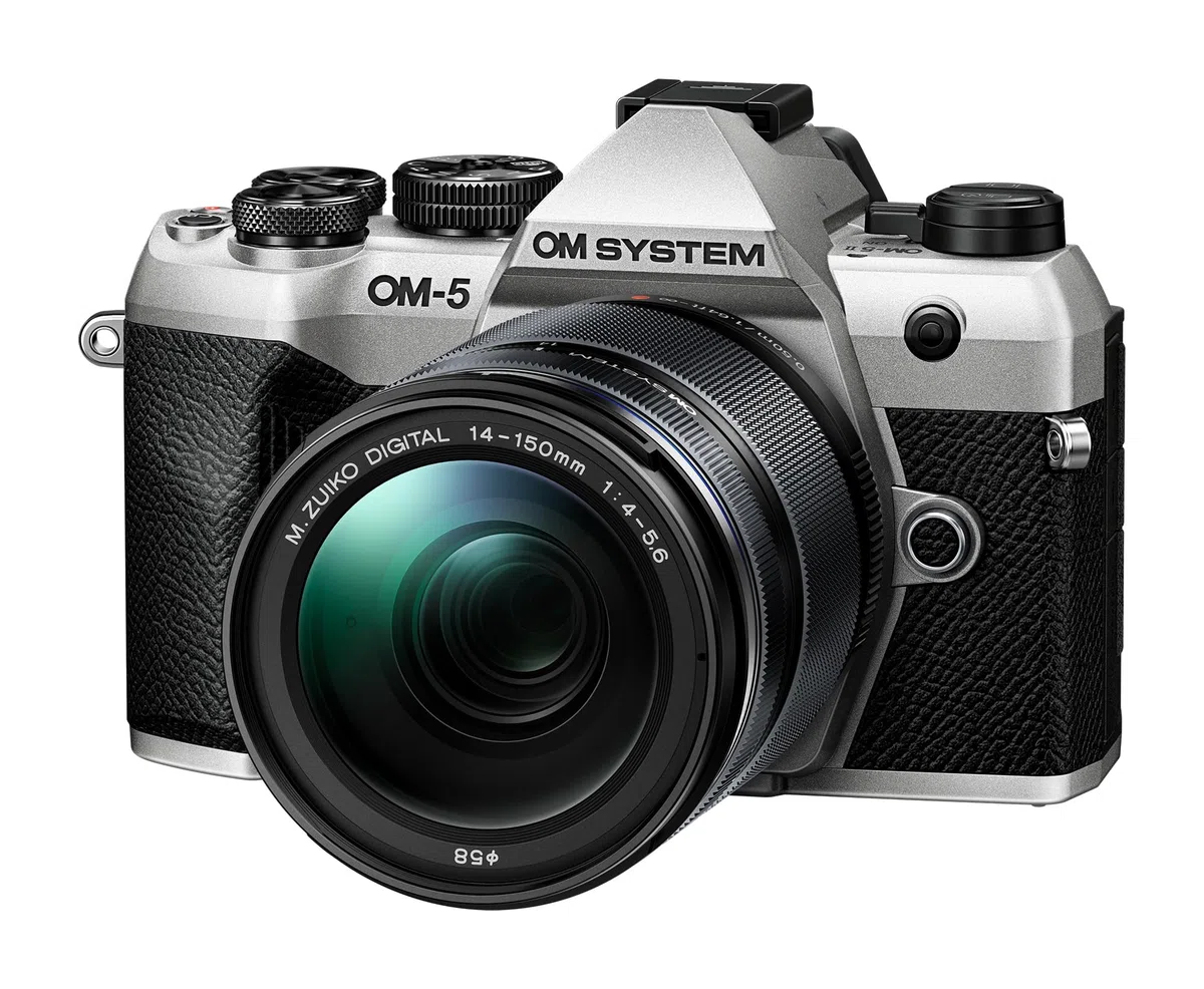 OM SYSTEM OM-5 Mark II Micro Four Thirds Systemkamera Inkl. M.Zuiko Digital 14-150mm F4-5.6 II Objektiv,20 MP Live MOS-Sensor,5-Achsen-Bildstabilisierung,IP53-Wetterschutz, Handheld HighRes Shot 50 MP