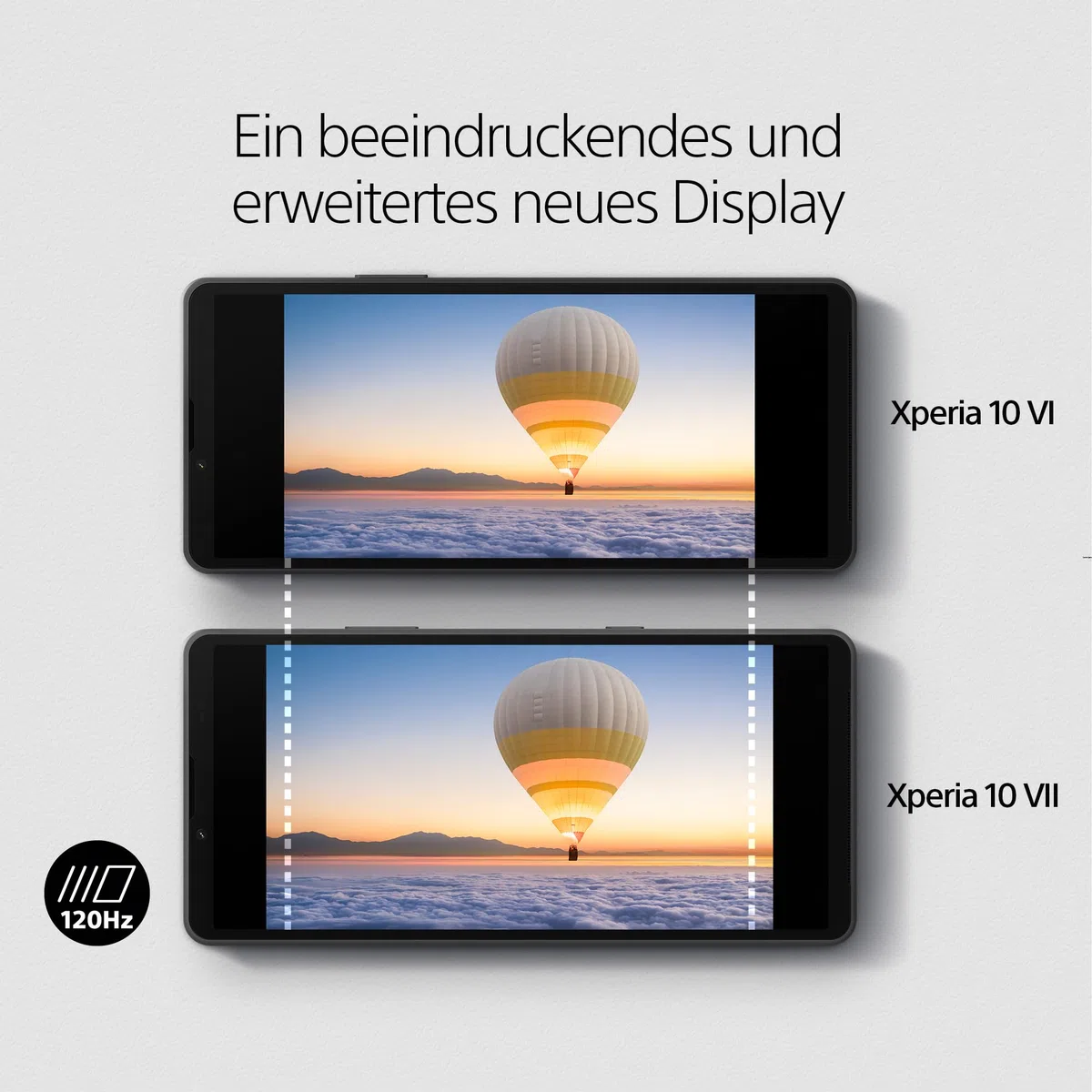Sony Xperia 10 VII - 6,1" 19,5:9 OLED mit 120 Hz, Lange Akkulaufzeit - 5.000 mAh Akku, DREI Brennweiten, 3,5mm Audio, Android 15, IP65/68, Dual SIM hybrid, Charcoal Black
