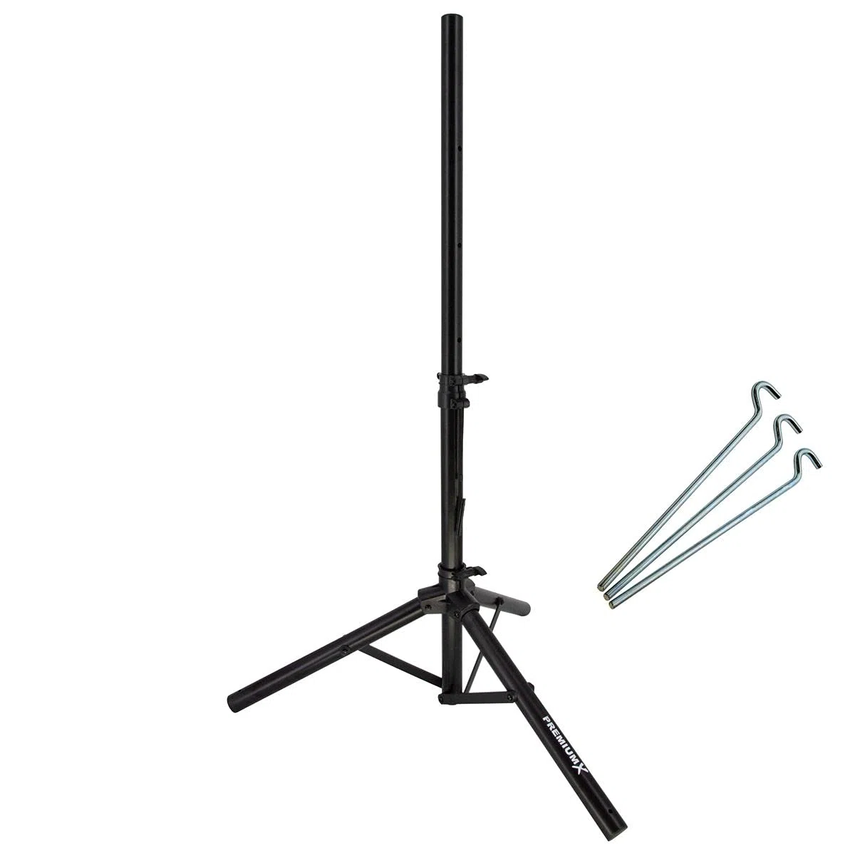 PremiumX Camping Satelliten-Komplettanlage 80cm Satellitenschüssel SAT Single LNB 10m Kabel F-Stecker Dreibein-Stativ