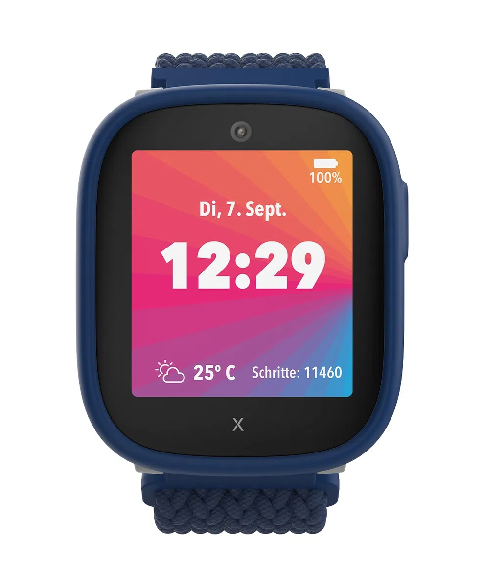 XPLORA X6 Play - wasserdichte Telefon Uhr für Kinder - 4G, Anrufe, Nachrichten, Schulmodus, SOS-Funktion, GPS, Kamera, Schrittzähler - 2 Jahre Garantie (BLAU)