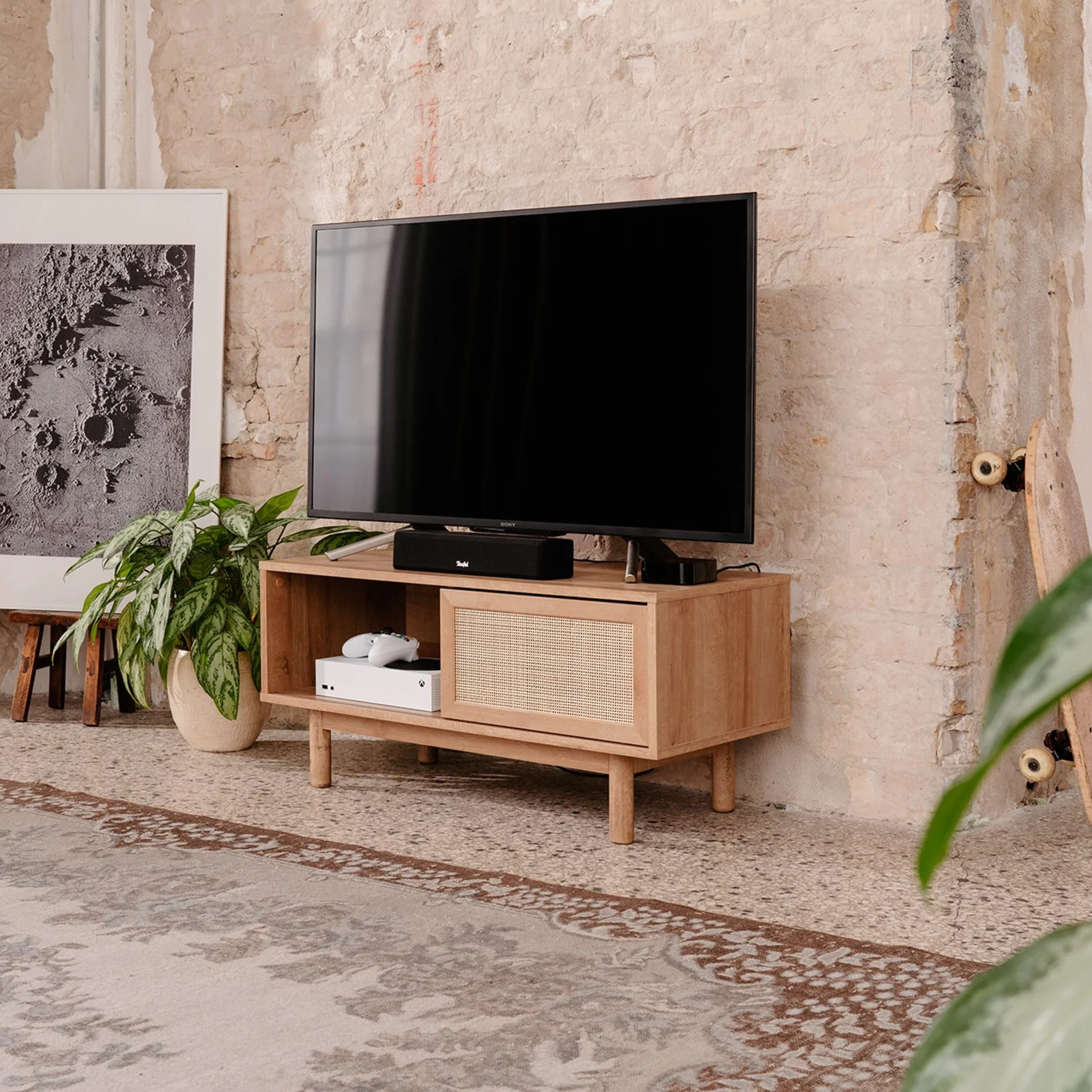Teufel CINEBAR ONE Soundbar Bluetooth HDMI ARC CEC AUX Bassreflex Schwarz