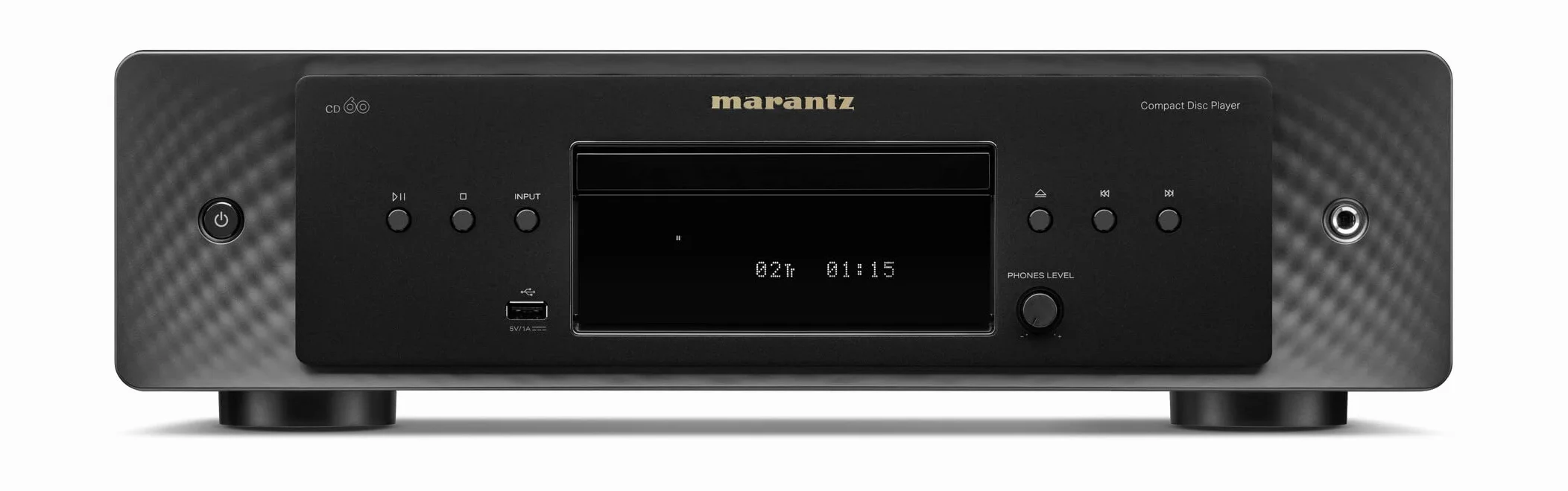 Marantz CD60 HiFi CD Player, CD Spieler mit Hi-Res Audio, Digital/Analog-Wandler, Marantz HDAM Schaltung, Kopfhörer-Verstärker