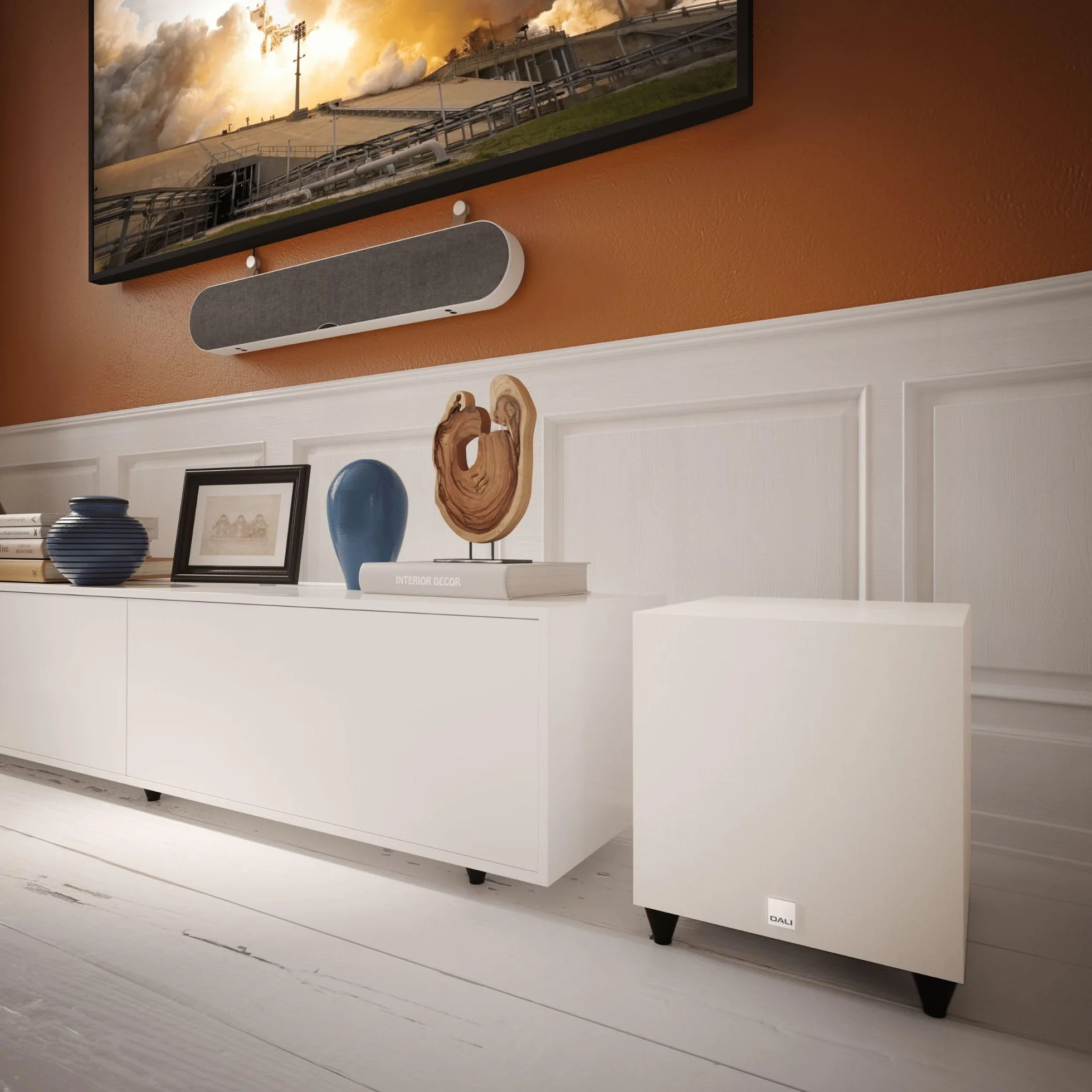 DALI SUB C-8 D Kompakter Subwoofer 8" Downfiring-Tieftöner Class-D-Verstärker HiFi Heimkino