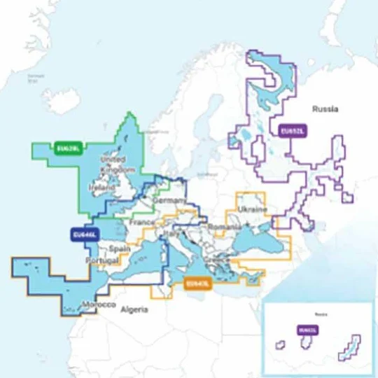 NAVIONICS+ - EU646L - Europe, Central & West, MSD