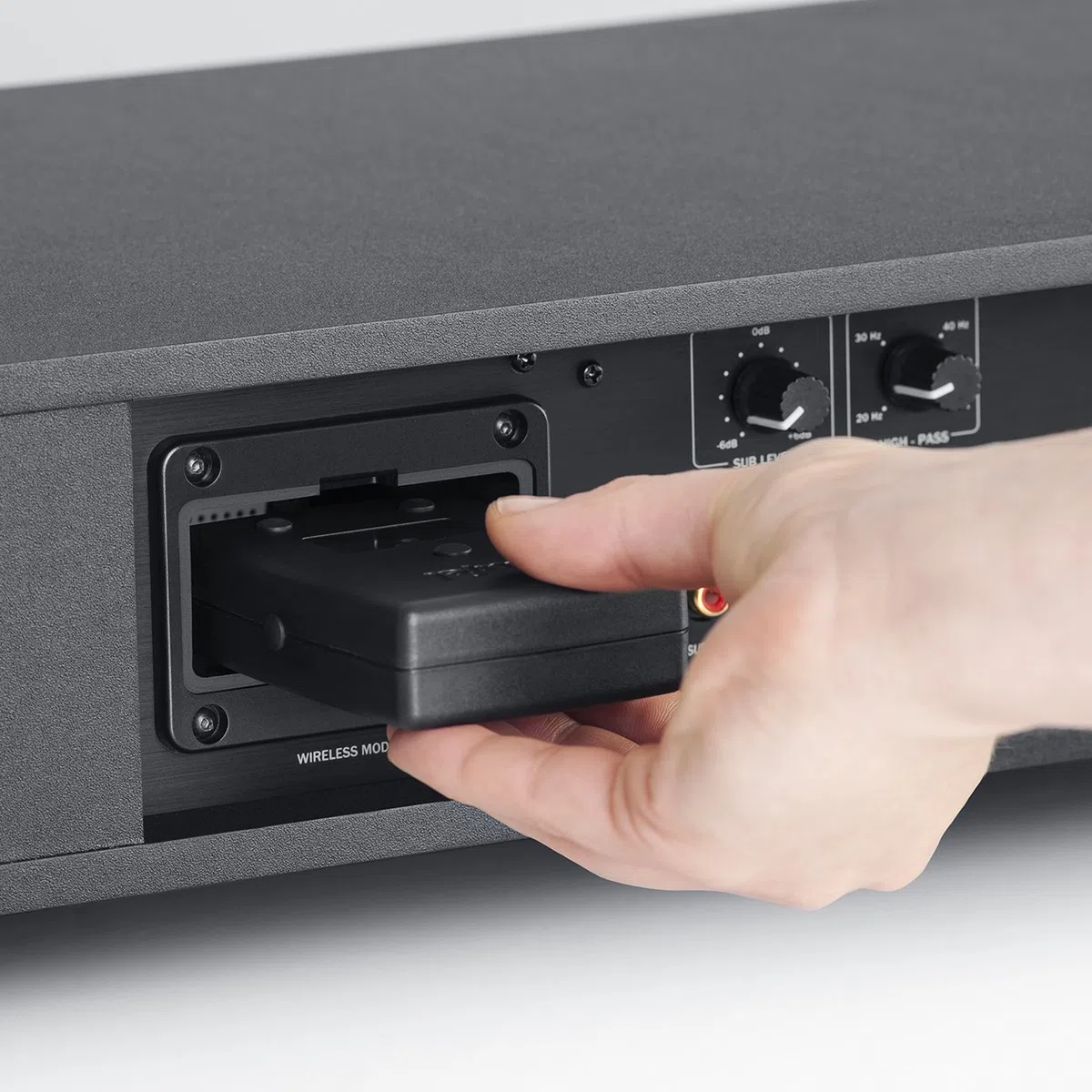 Teufel Subwoofer Wireless Modul Empfangsmodul kabellose Signal-Übertragung schwarz