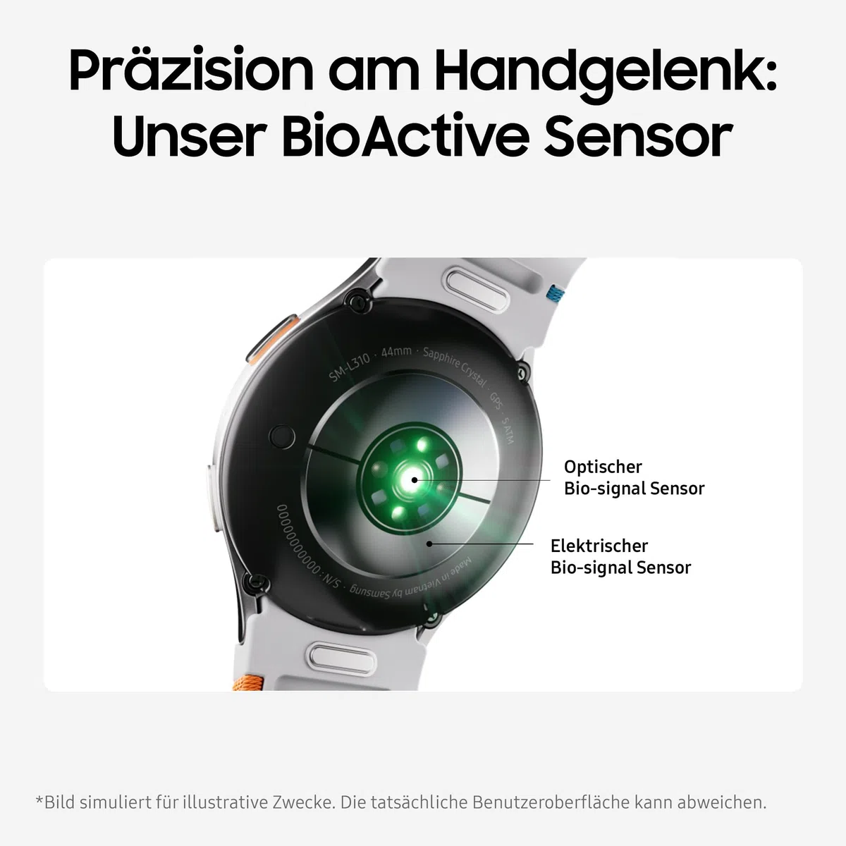 Samsung Galaxy Watch7 Smartwatch, Fitness-Uhr, Fitness Tracker und Aktivitätstracker, 40 mm, Bluetooth, Green, Inkl. 36 Monate Herstellergarantie