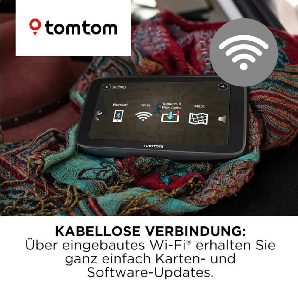 Tomtom GO Classic Navigationsgerät 6 Zoll mit Tomtom Traffic, Europa Updates, Wi-Fi