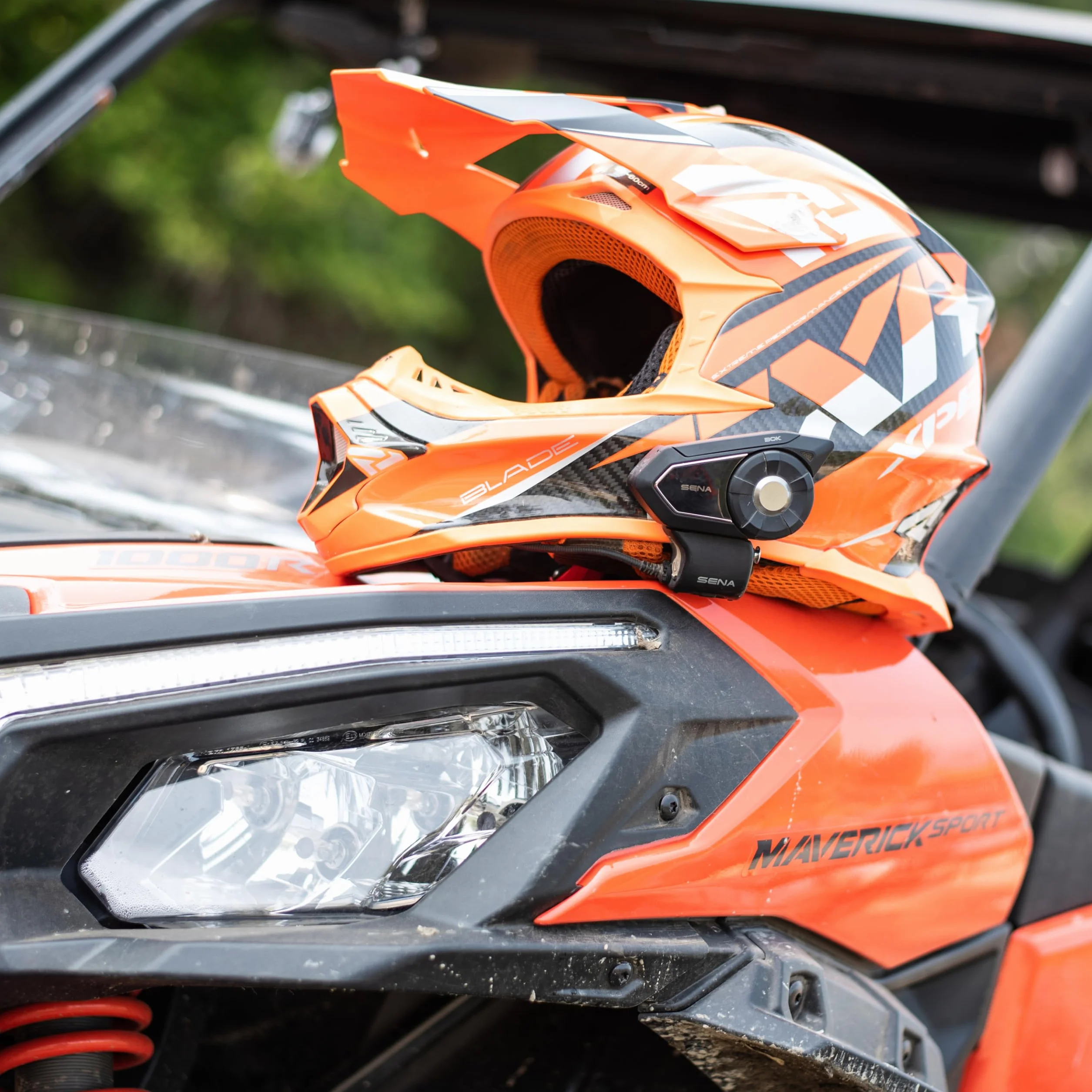 Sena 30K Bluetooth Headset für Motorräder/Mesh Kommunikationssystem mit HD Lautsprechern