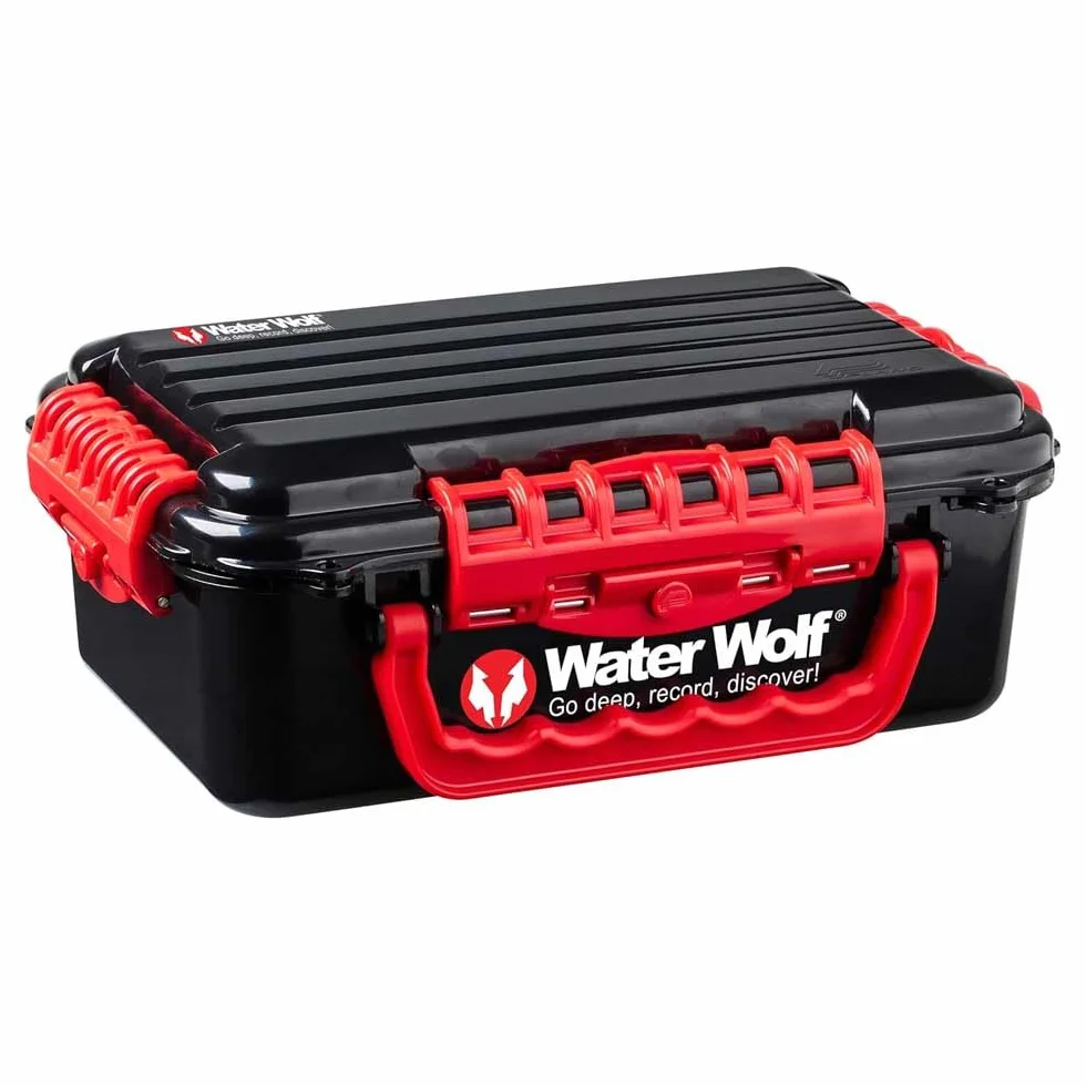 Waterwolf 2.0 WiFi Unterwasser-Action-Kamera für den Angelsport – 1080p HD Unterwasserkamera mit 120-Grad-Weitwinkel, 100 m wasserdicht, mit Zubehörset