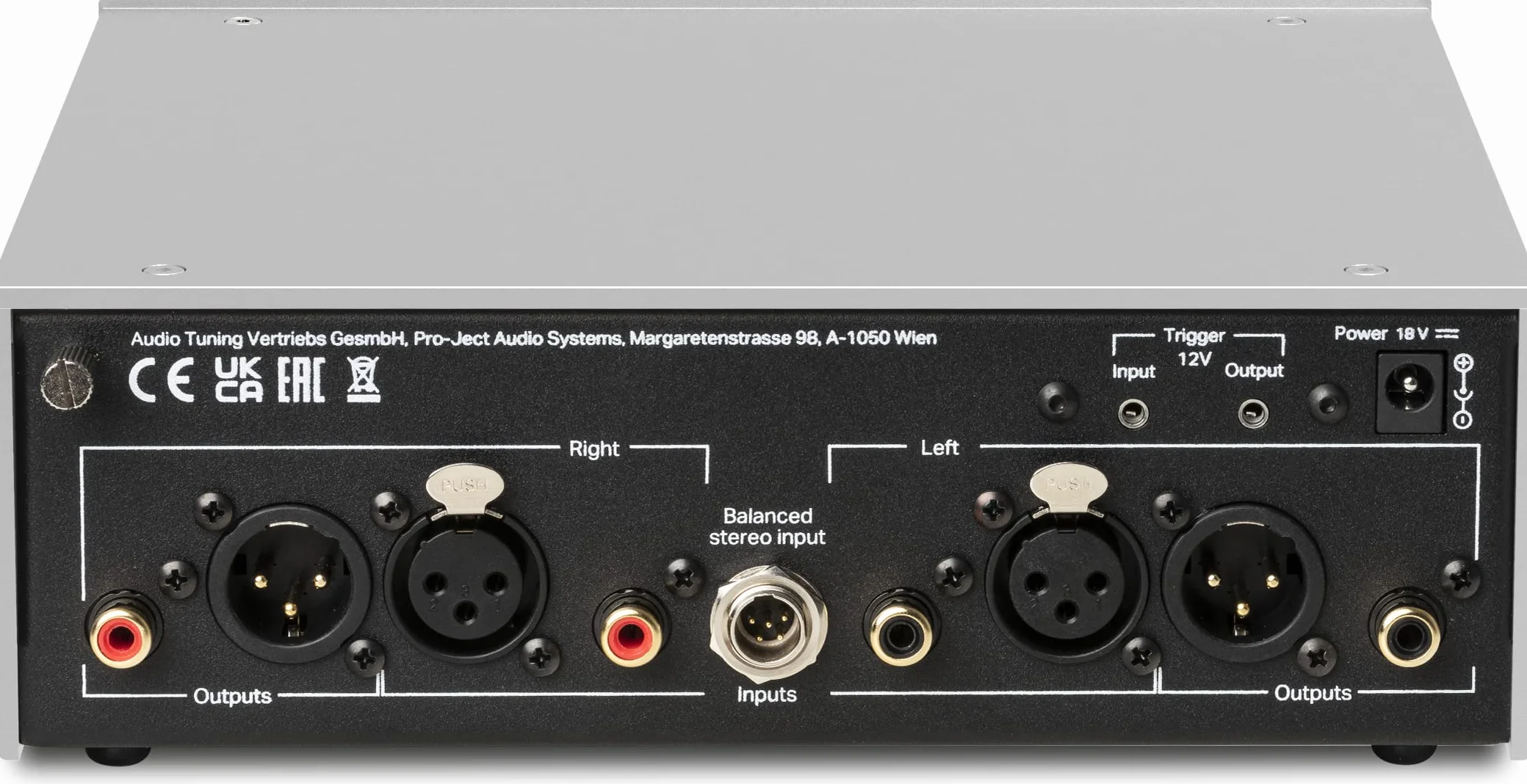 Pro-Ject Audio Systems Pro-Ject Phono Box DS3 B, echte symmetrische, Dual-Mono- und vollständig diskrete audiophile Phono-Vorstufe, Schwarz