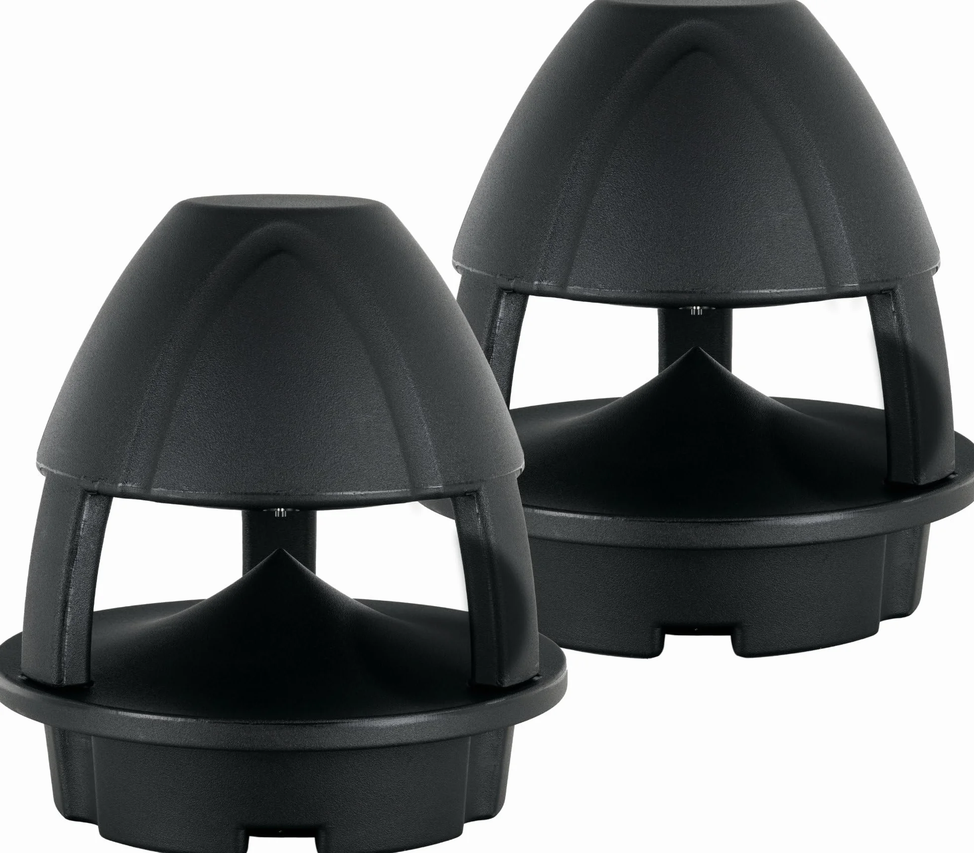 McGrey WPL-660BK BT 360° Outdoor-Lautsprecher Paar - 2 aktive 2-Wege Garten-Lautsprecher - Bluetooth®-Reichweite: ca. 10 Meter - 360° Schallverteilung - Wasser- und UV-resistent (IP56) - Schwarz