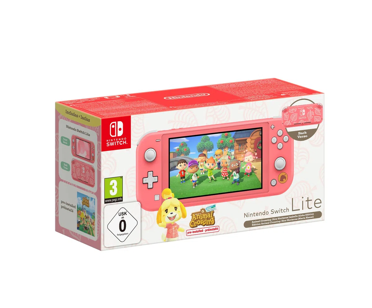 Nintendo Switch Lite Animal Crossing New Horizons Isabelle Aloha Edition