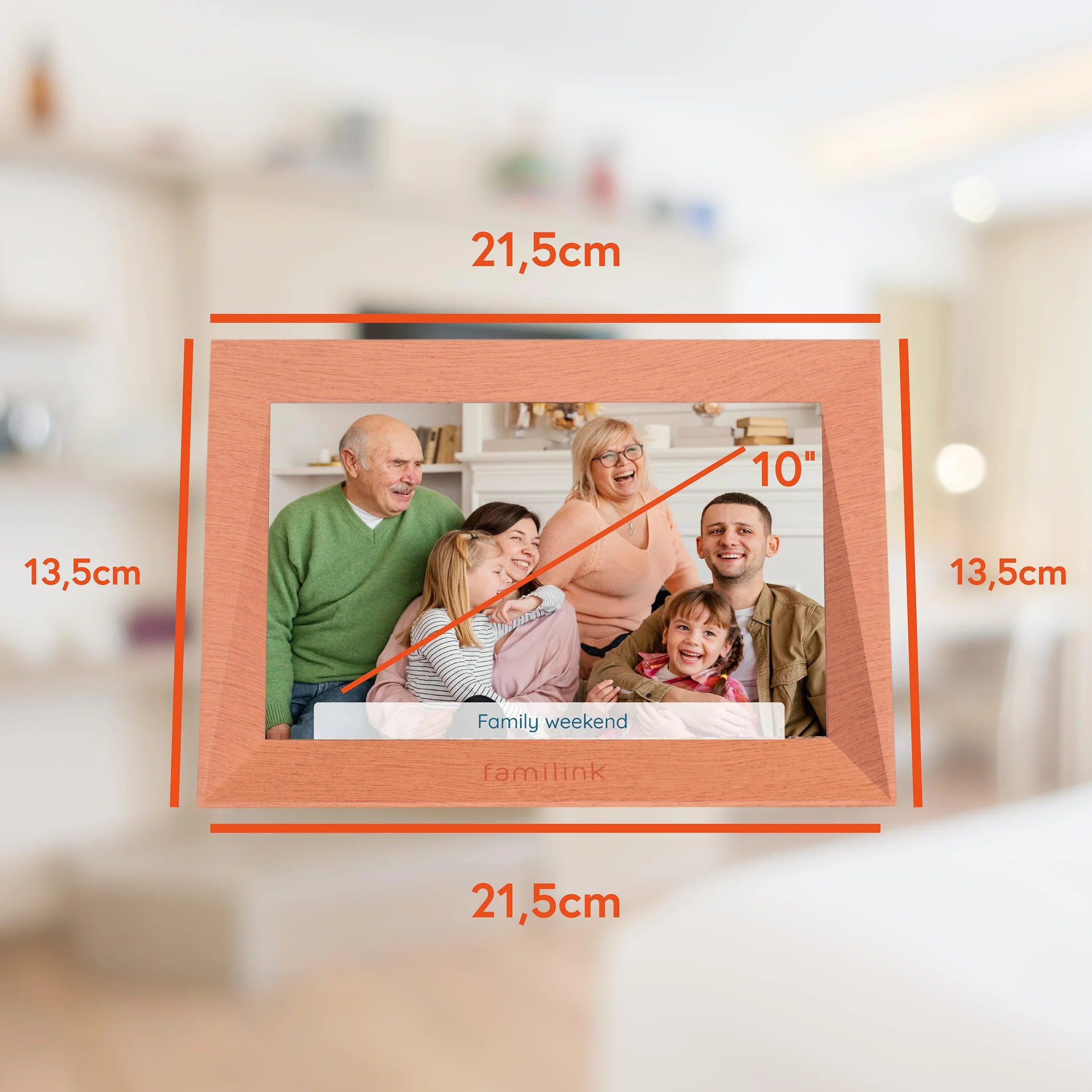 4G Digitaler Fotorahmen für die ältere Generation - Arbeitet mit 4G oder mit Wi-fi - Teilen Sie Bilder einfach mit Ihren Großeltern - Bildschirm 10 Zoll