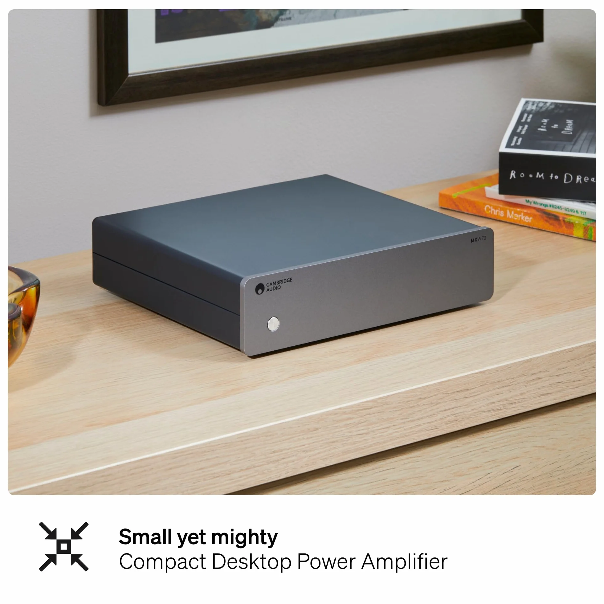 Cambridge Audio MXW 70 Kompaktes Endstufen-HiFi-System 70 Watt pro Kanal RCA XLR Hypex NCORE Class D Lunar Grey