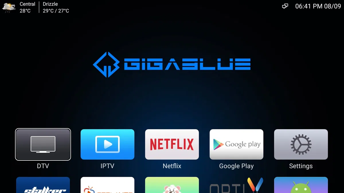 GigaBlue UHD X1 PRO 4K Android 12 IP-TV/OTT 1x DVB-S2x Sat Tuner Media Player