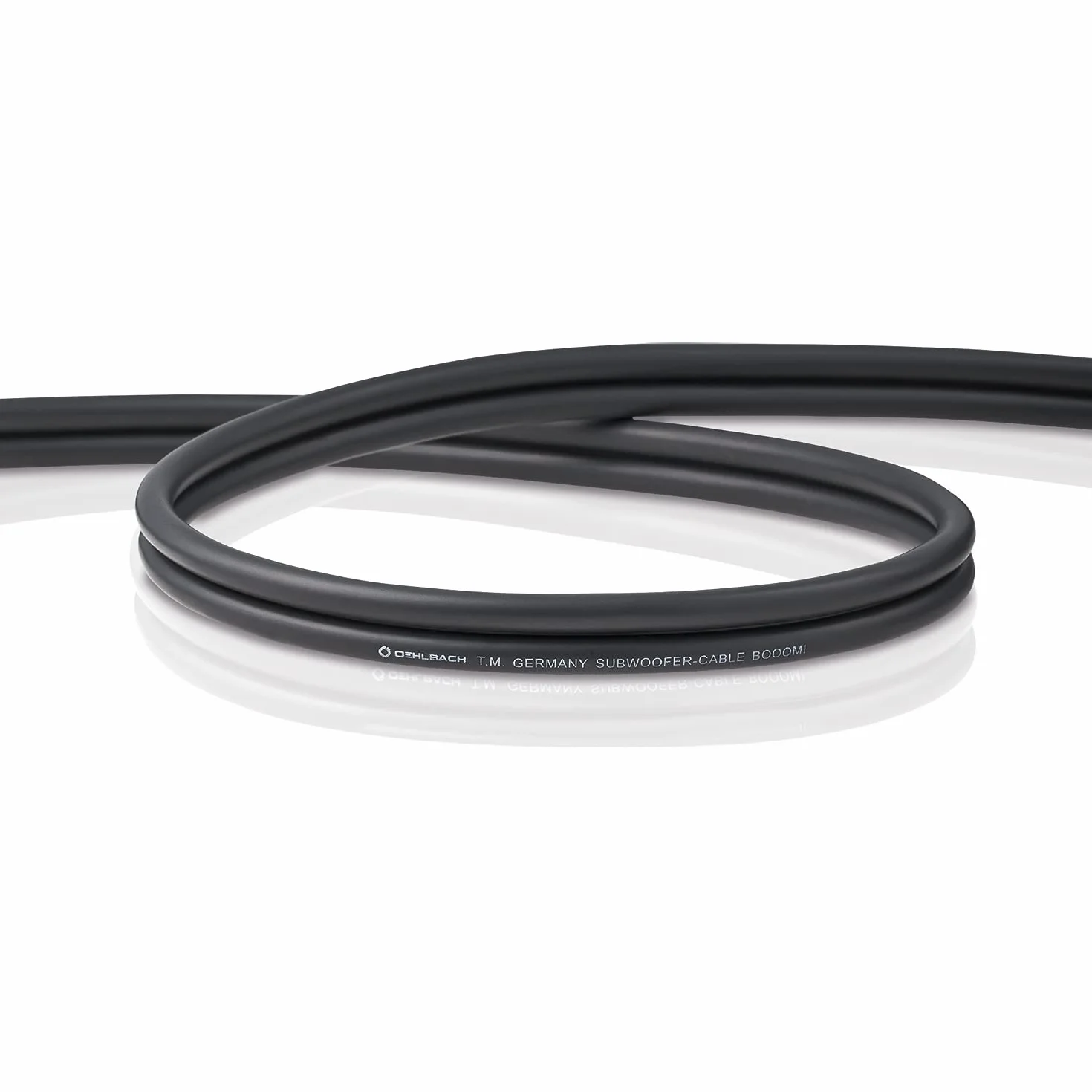 Oehlbach BOOOM - Subwoofer Y-Cinch-Kabel (2 x Cinch auf 1 x Cinch, druckvolle Basswiedergabe & effektive Schirmung) - anthrazit, 15 Meter