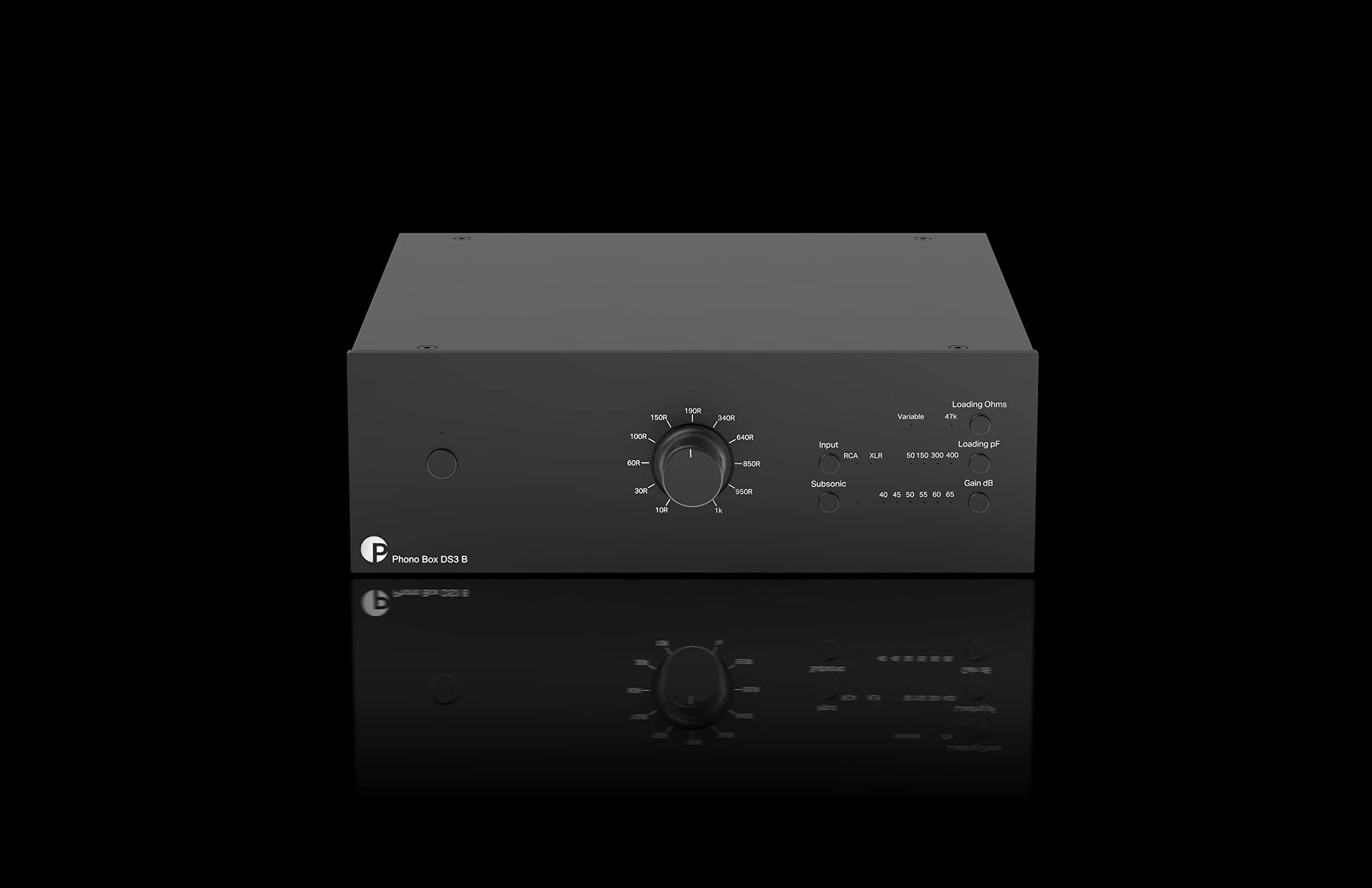 Pro-Ject Audio Systems Pro-Ject Phono Box DS3 B, echte symmetrische, Dual-Mono- und vollständig diskrete audiophile Phono-Vorstufe, Schwarz