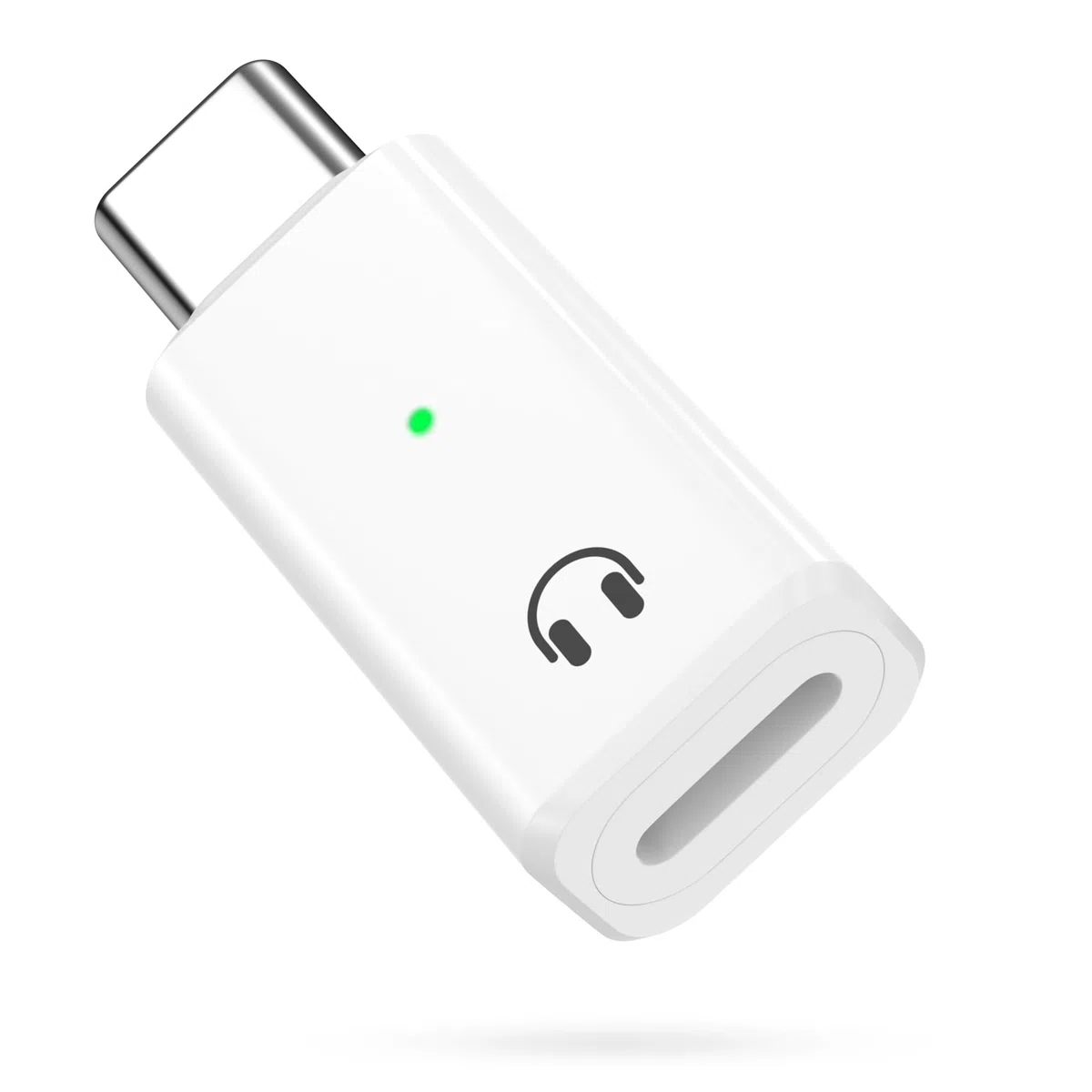 MoKo Lightning auf USB-C Audio Adapter, USB C auf Lightning Kopfhörer Adapter für iPhone 17 16 16e 15 Pro Max Plus, iPad Air/Pro, MacBook, Weiß