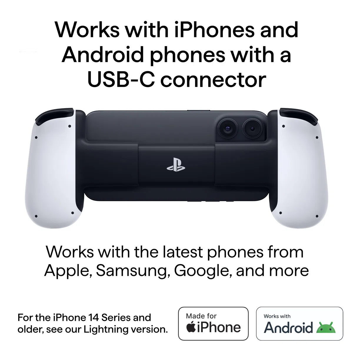 BACKBONE One Mobiler Gaming-Controller für das Android & iPhone 15/16 Series (USB-C) - PlayStation Edition - 2nd Gen - Verwandeln Sie Ihr Handy in eine Spielekonsole - Spiele Xbox, PlayStation & mehr