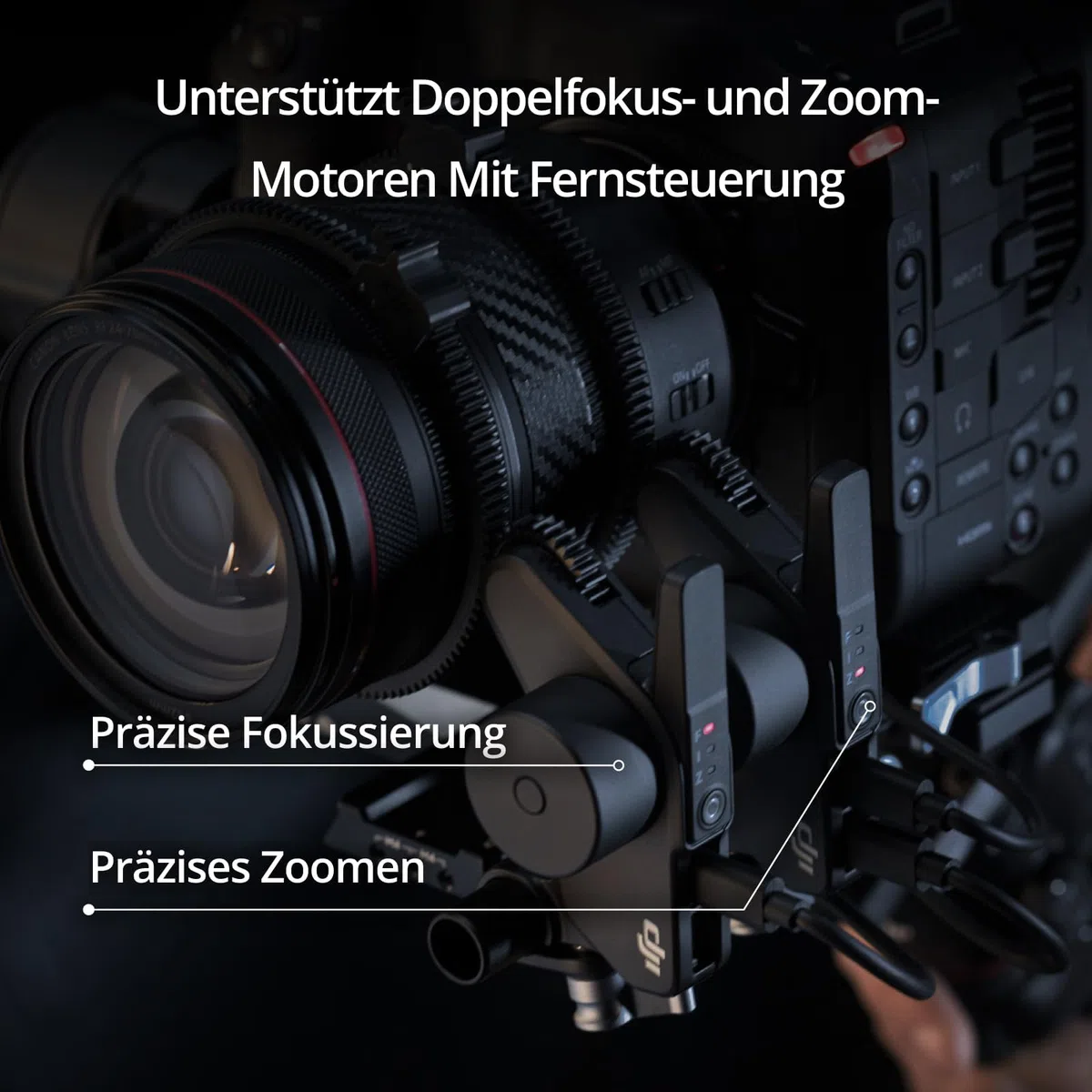 DJI RS 4 Pro 3-Achsen Gimbal-Stabilisator 4,5 kg Nutzlast Doppelfokus Zoom-Motoren