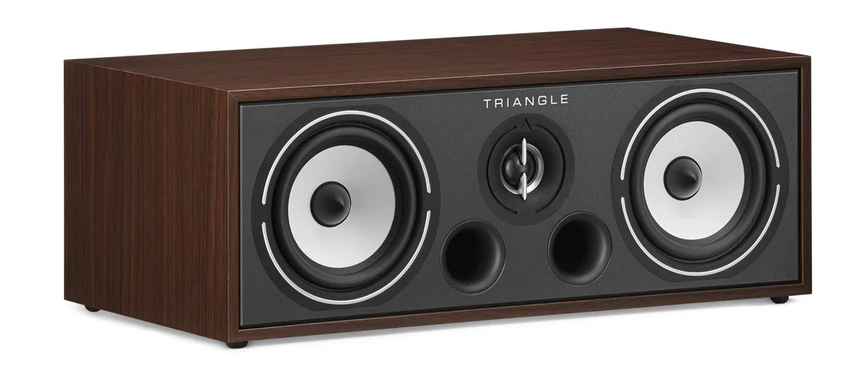 TRIANGLE - BOREA BRC1 Home Theater Center Lautsprecher - 2-Wege - Belastbarkeit 100W - Leistung 90 dB/W/m - Bassreflex - 485 x 176 x 274 mm - Nussbaum