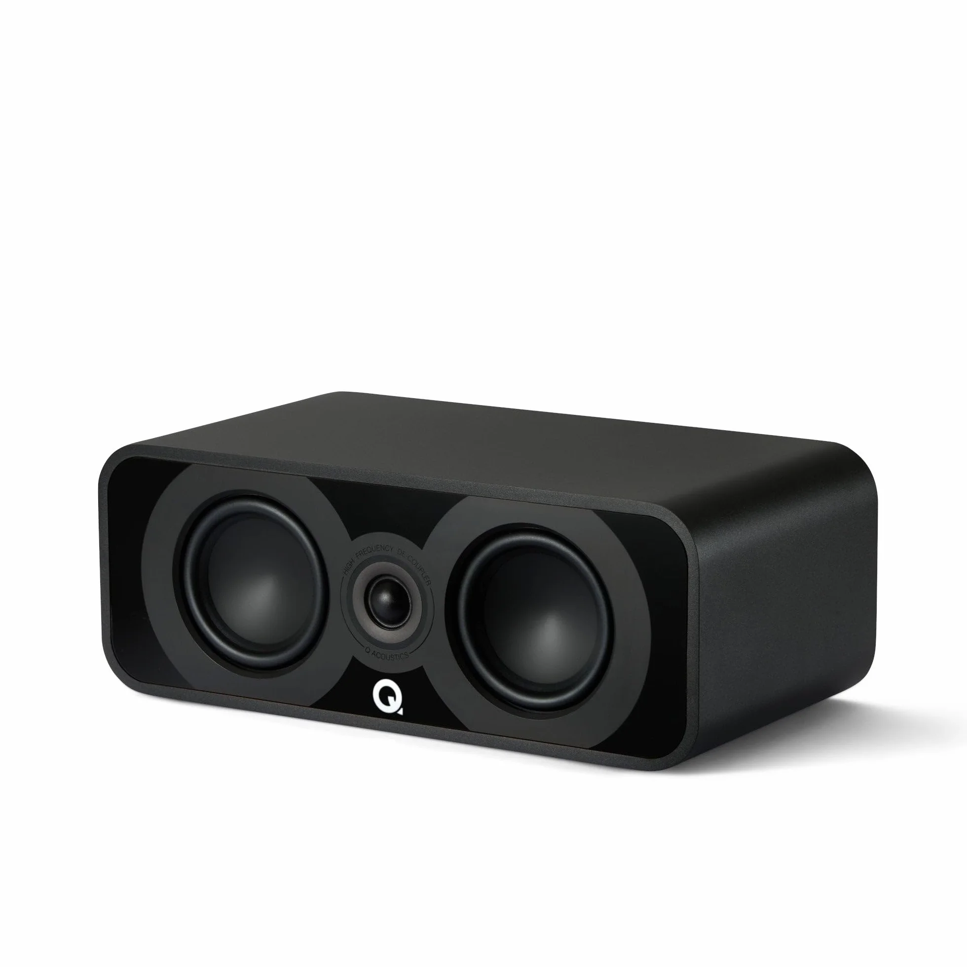 Q ACOUSTICS 5090 Center-Lautsprecher Satin Schwarz - 2 x 4,5 Mittel-/Bass-Treiber, 1 x 1 Hochtöner - TV-Lautsprecher für Surround Sound System - Schallplattenspieler Lautsprecher Hifi, Gaming PC