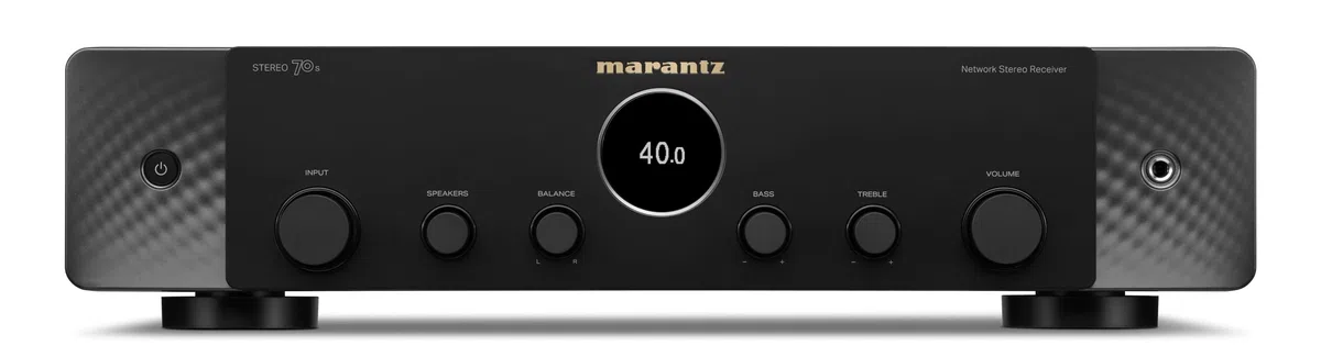 Marantz Stereo 70s Verstärker 2.2-Kanal HiFi 75 W/Kanal 6 HDMI 8K HEOS Bluetooth WLAN AirPlay 2 Dolby TrueHD Schwarz