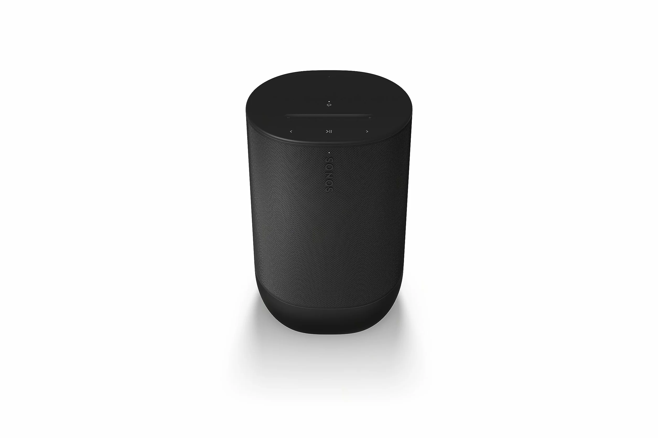 Sonos Move 2 | Tragbarer WLAN Speaker mit WLAN, Bluetooth, kompatibel mit Amazon Alexa, mindestens 24 Stunden Akkulaufzeit und kabelloser Ladestation - Schwarz