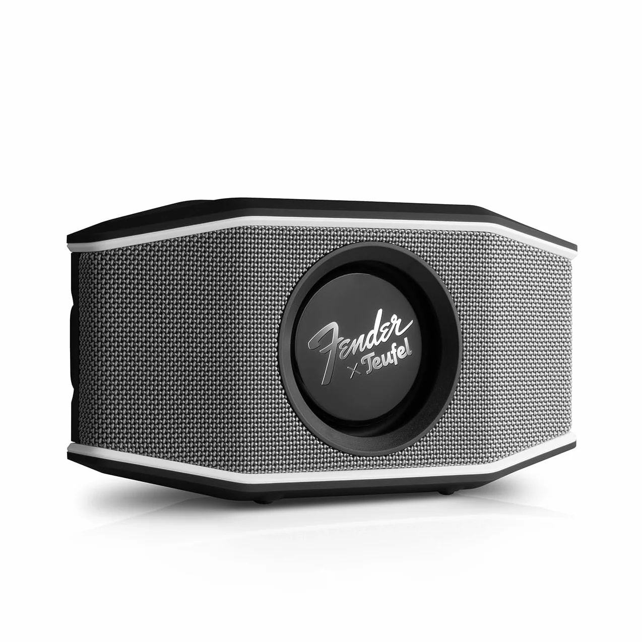 Fender x Teufel ROCKSTER GO 2 Bluetooth Speaker - Tragbarer Lautsprecher für draußen, mit Langer Akkulaufzeit (28 h), Wasserdicht IP67, Wireless Musikstreaming, USB Soundcard, Outdoor - Steel Black
