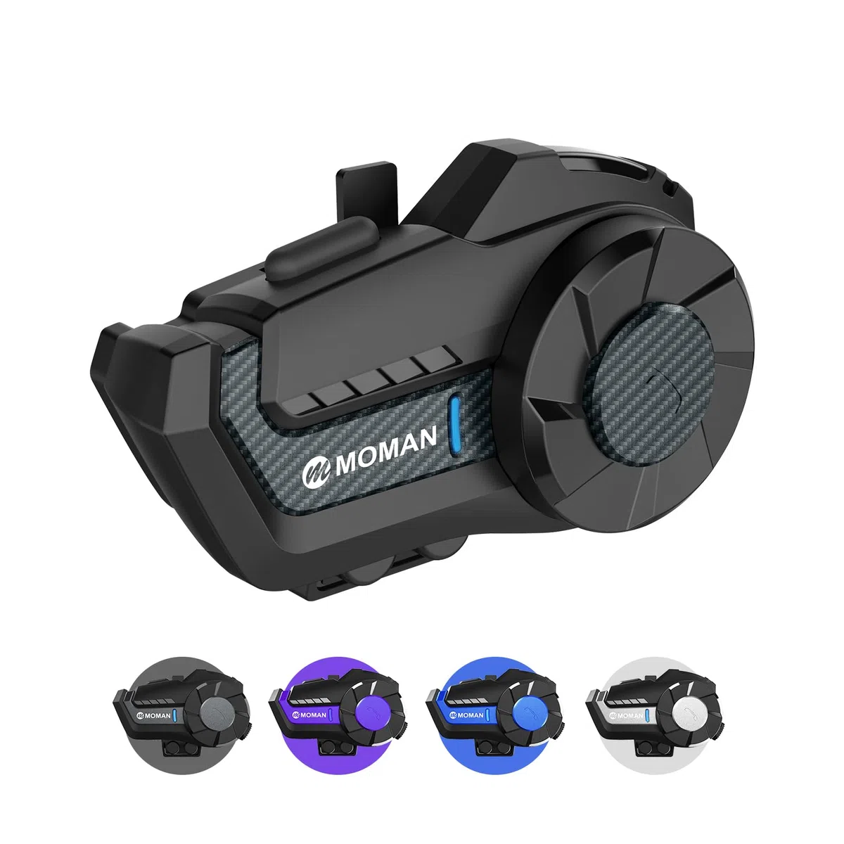 Moman H2 Pro Motorrad Intercom Headset Wireless 5.1 Kommunikationssystem 1000M FM Radio Wasserdicht