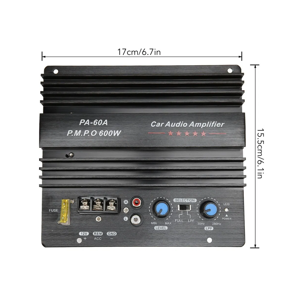 600W Auto Audio High-Power Verstärker Board, 12V Leistungs Starke Bass Sub Woofer Board für die Meisten Autos