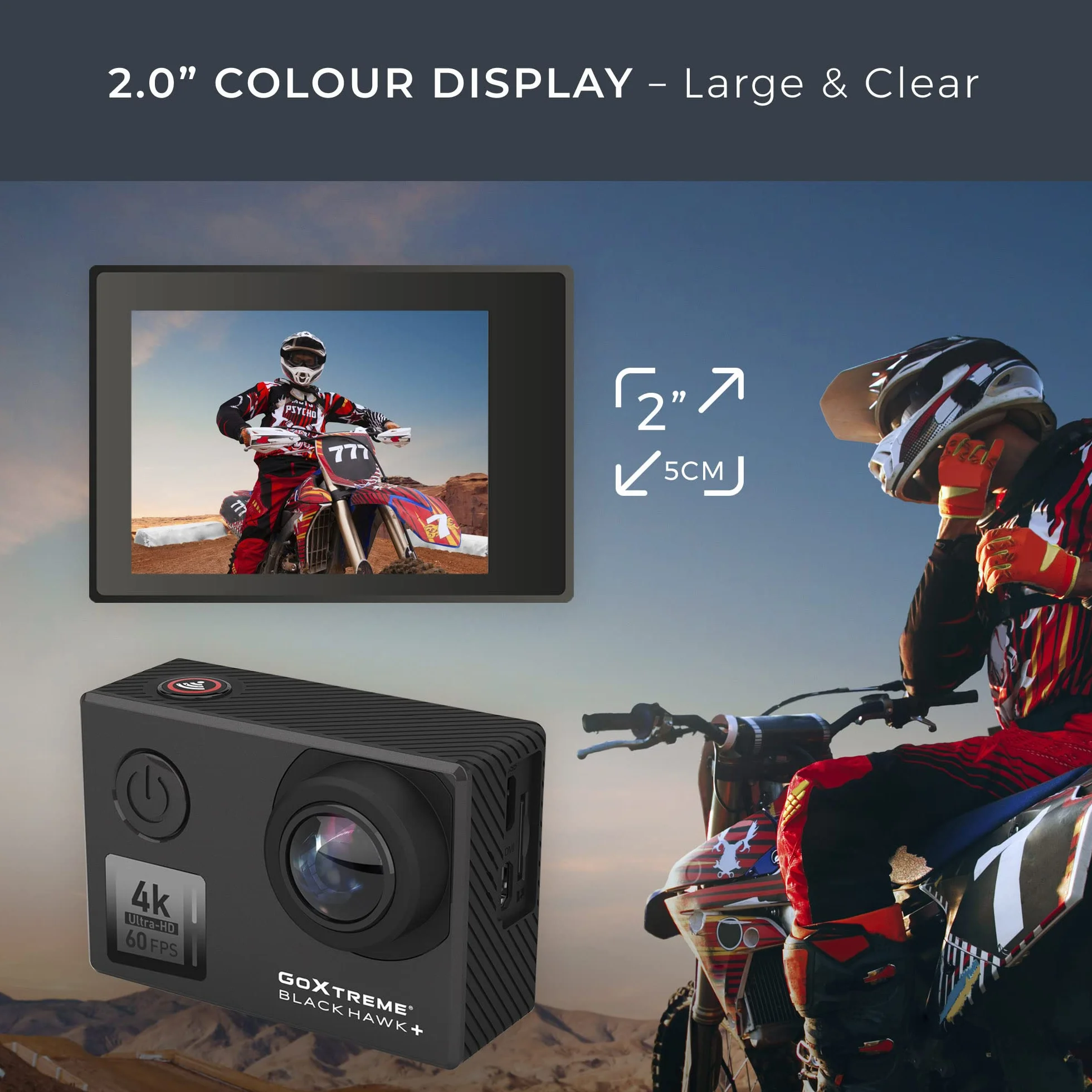 GoXtreme Blackhawk 4K+ ActionCam 4K-60fps Schwarz