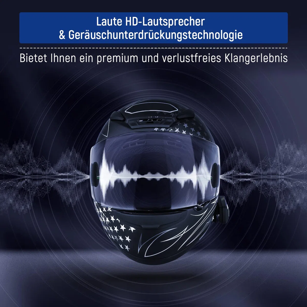 LEXIN B4FM Motorrad Intercom, Helm Headset für bis zu 10 Motorräder mit 2000m Reichweite, DSP und CVC Geräuschunterdrückung Motorradhelm Kommunikationssystem mit Musikteilen Funktion