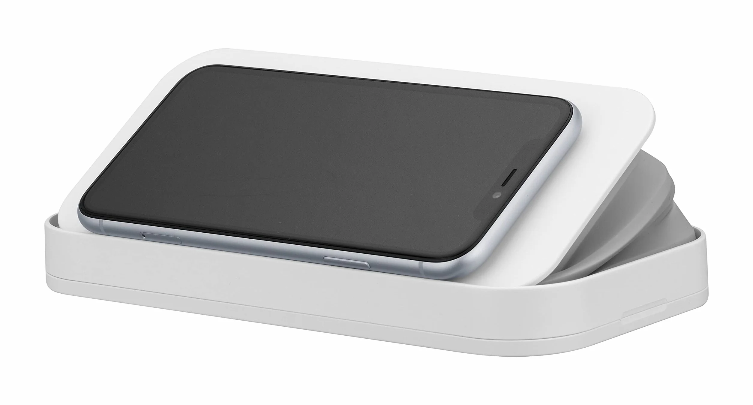 cellularline - UV-C Desinfektionsgerät, LED-Sterilisator zur Sterilisation des Smartphones, mit Ultraviolettlicht-Emission (UV-C), sterilisiert 99,9% der Bakterien