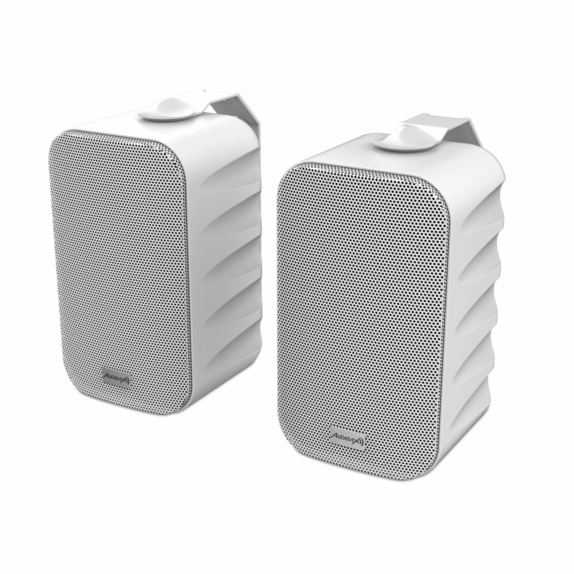 Audibax Delta 52 BT White Bluetooth-Lautsprecher, Hochleistungs-Aktiv-Lautsprecher für die Wand, Bluetooth-kompatibel, hoher Frequenzbereich (80 Hz-20 kHz), Surround-Sound