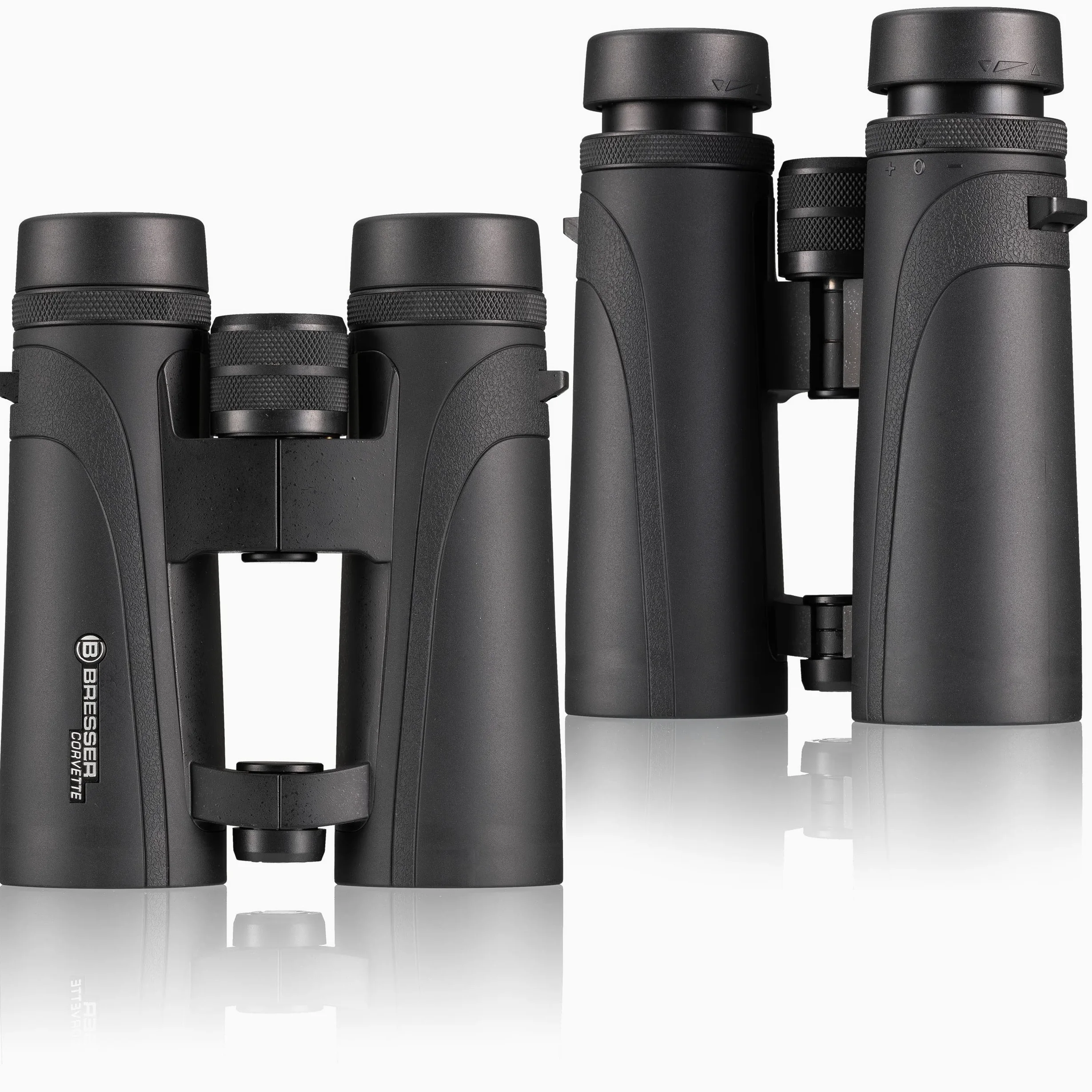 Bresser Fernglas Corvette 10x42 wasserdicht mit Nitrogenfüllung, BaK-4 Glas Prismen, LE-Okularen für angenehme Nutzung, Mehrschichtvergütung und Nylontragetasche