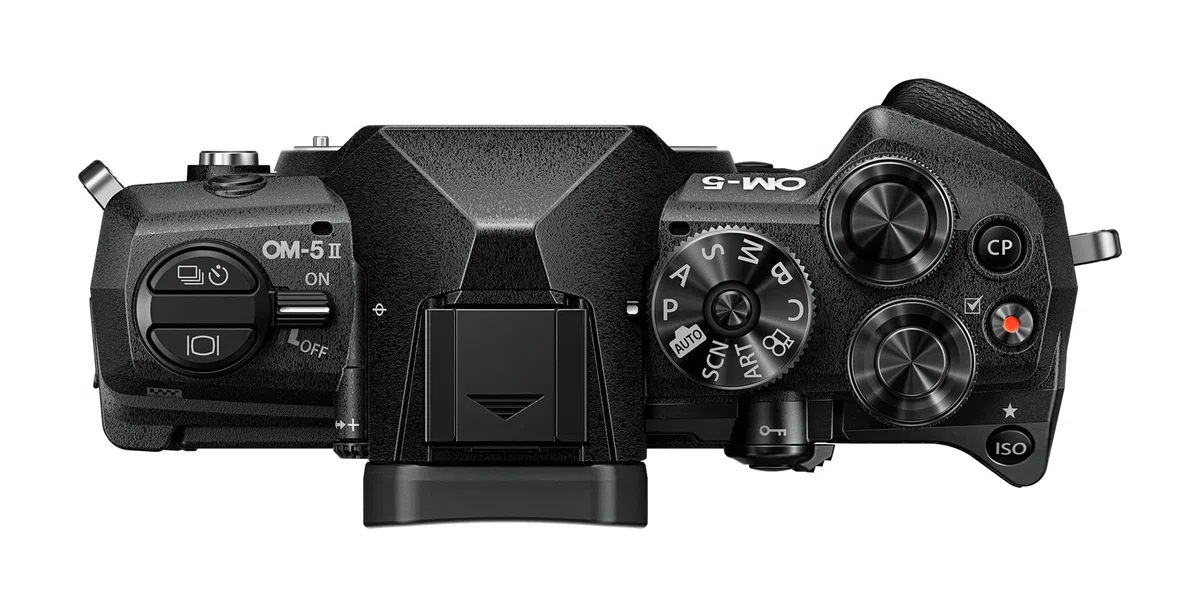 OM SYSTEM OM-5 Mark II Micro Four Thirds Systemkamera, 20 MP Live MOS-Sensor, 5-Achsen-Bildstabilisierung, IP53-Wetterschutz, Handheld HighRes Shot 50 MP, Schwarz