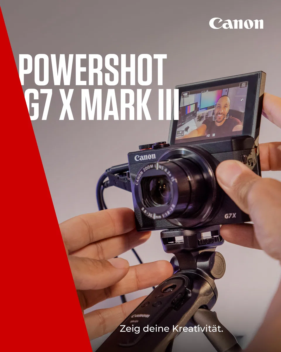 Canon PowerShot G7 X Mark III Kompakte Digitalkamera 1-Zoll-Sensor 4K-Video WLAN Bluetooth