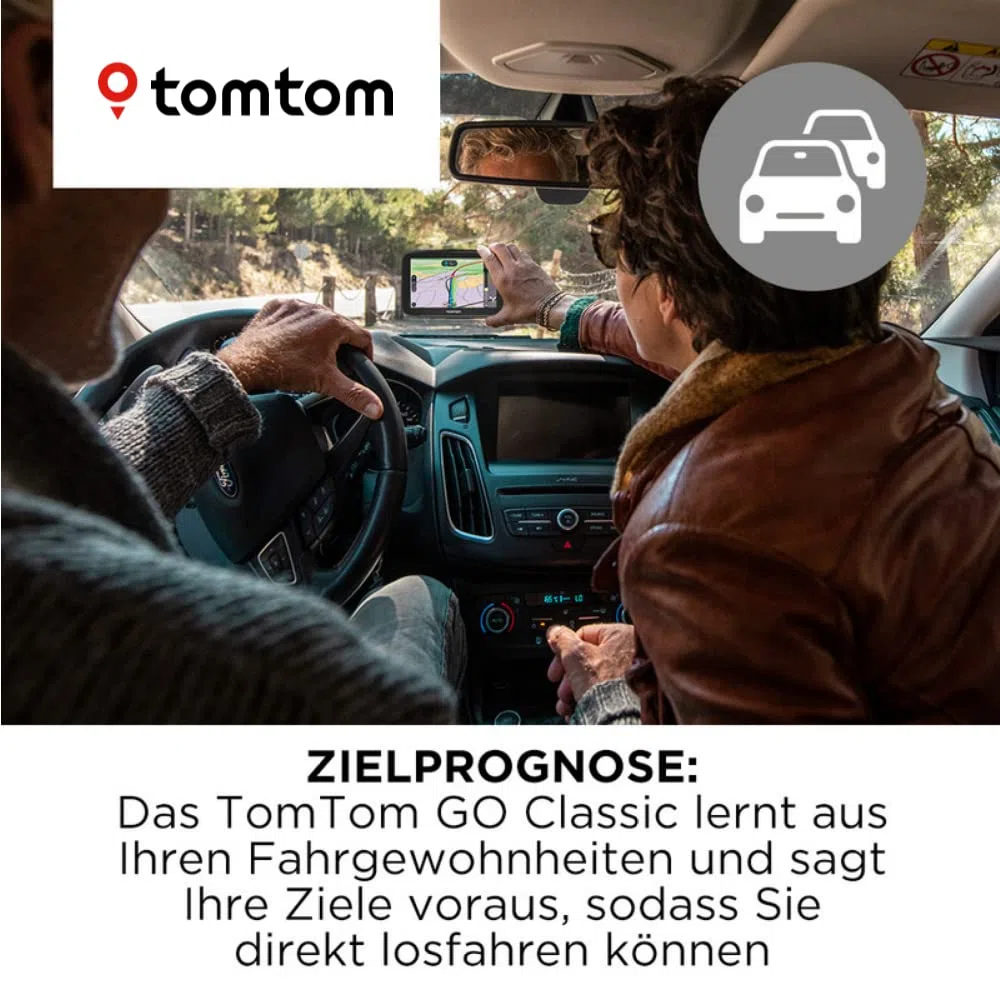 Tomtom GO Classic Navigationsgerät 6 Zoll mit Tomtom Traffic, Europa Updates, Wi-Fi