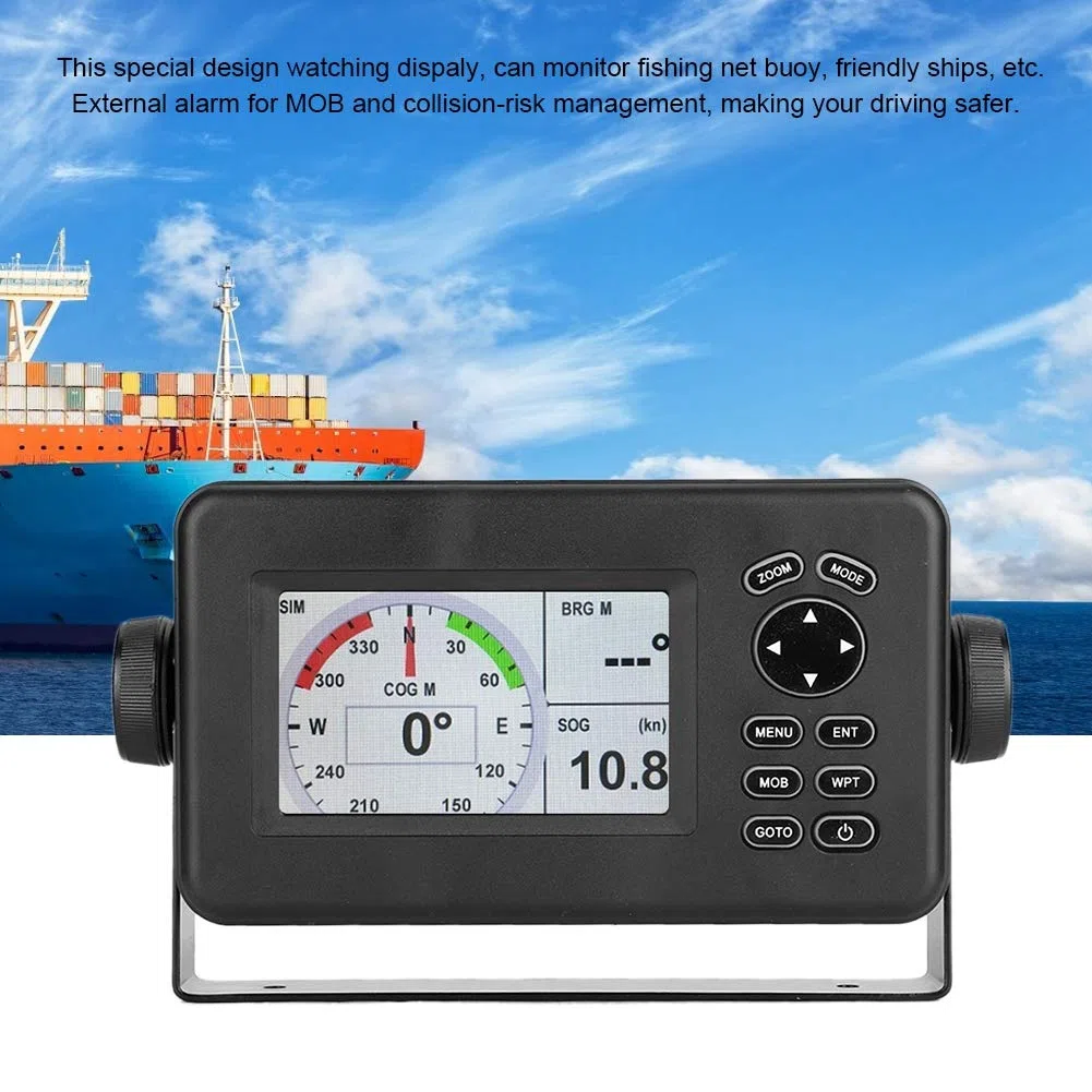 Cuifati -528A 4,3-Zoll-Farb-LCD-Marine-GPS-Navigator AlarmortungsgeräT Klasse B AIS-Transponder-Kombikits