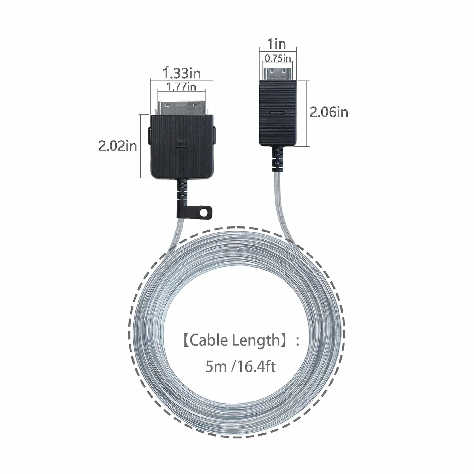 One Connect-Kabel, 5 M, BN39-02470A, BN39-03006A, Kompatibel Mit Samsung, 43 Zoll, 50 Zoll, 55 Zoll, 65 Zoll, The Frame LS03FA QLED 4K-TV-Kabel