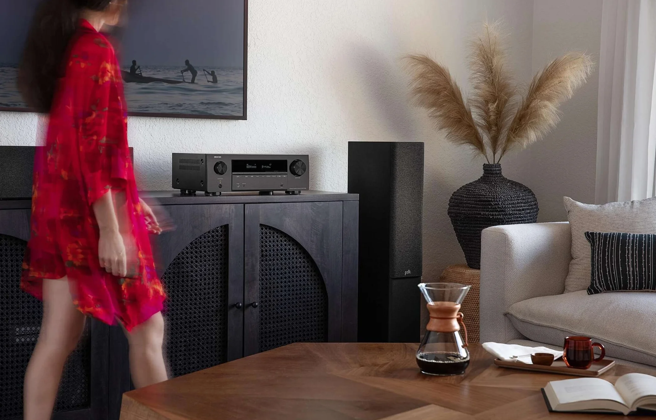 Denon AVR-X1700HDAB 7.2-Kanal AV-Receiver mit Dolby Atmos, DTS:X, 8K HDMI, Bluetooth, WLAN, AirPlay 2, HEOS
