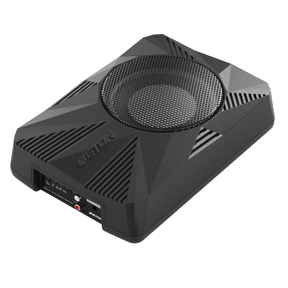 ETON USB 6AR – sehr kompakter 150 mm / 6 Zoll Untersitz Aktiv Subwoofer für PKWs und Reisemobile, leistungsstarke aktive Underseat Bassbox mit Verstärker, Langhub-Woofer, 160 Watt