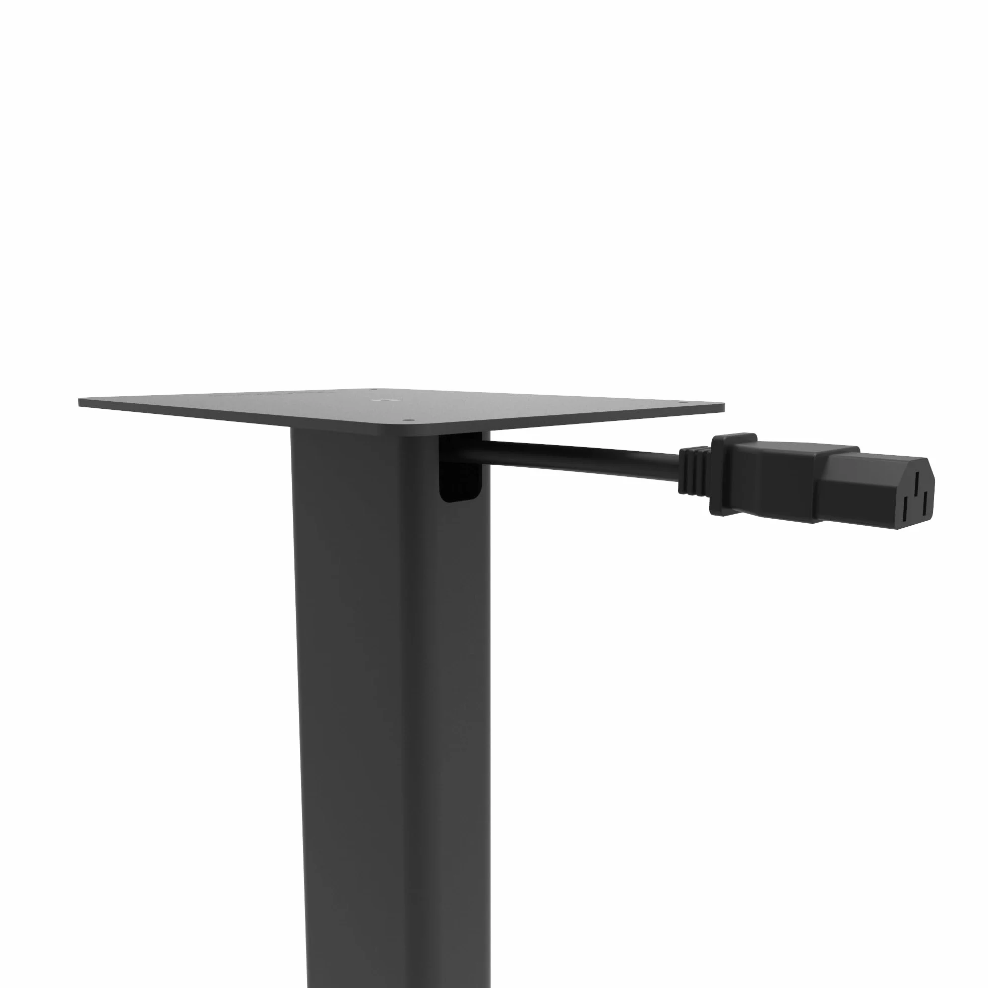 Kanto ST28 28" Universal Floor Speaker Stands for Bookshelf Speakers up to 13.6 kg | Pair | Black Steel w/Black MDF Base