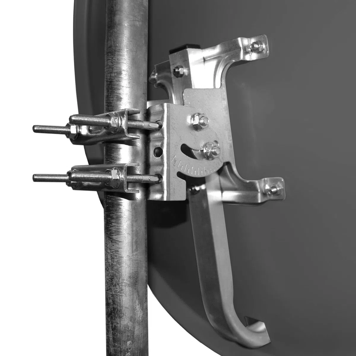 HD Sat Anlage 80 cm Spiegel + Opticum Quad LNB für 4 Teilnehmer + 2 Stück HD SAT Receiver (3 Farben wählbar)