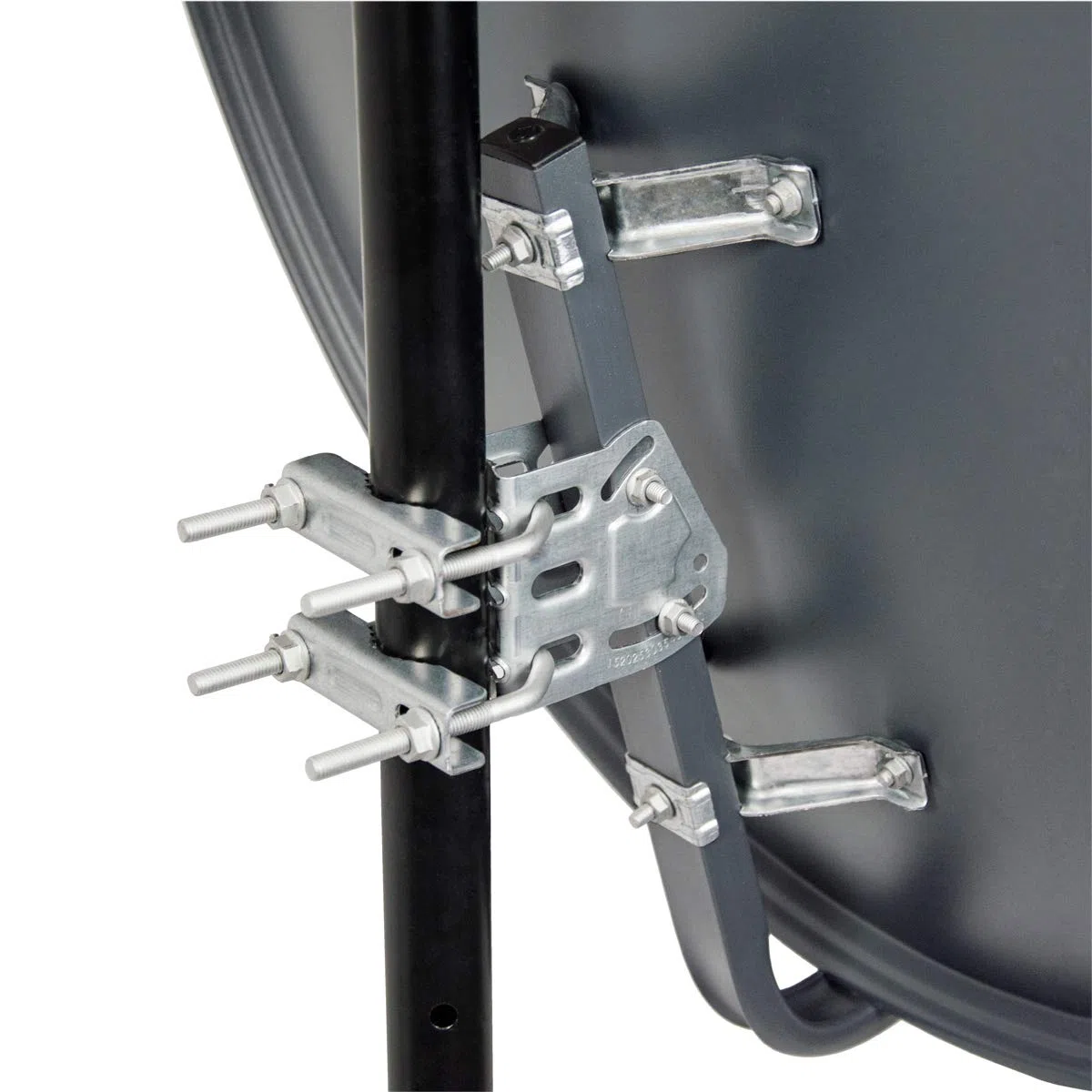PremiumX Camping Satelliten-Komplettanlage 80cm Satellitenschüssel Aluminium SAT Single LNB Tripod Dreibein-Stativ 3X Heringe