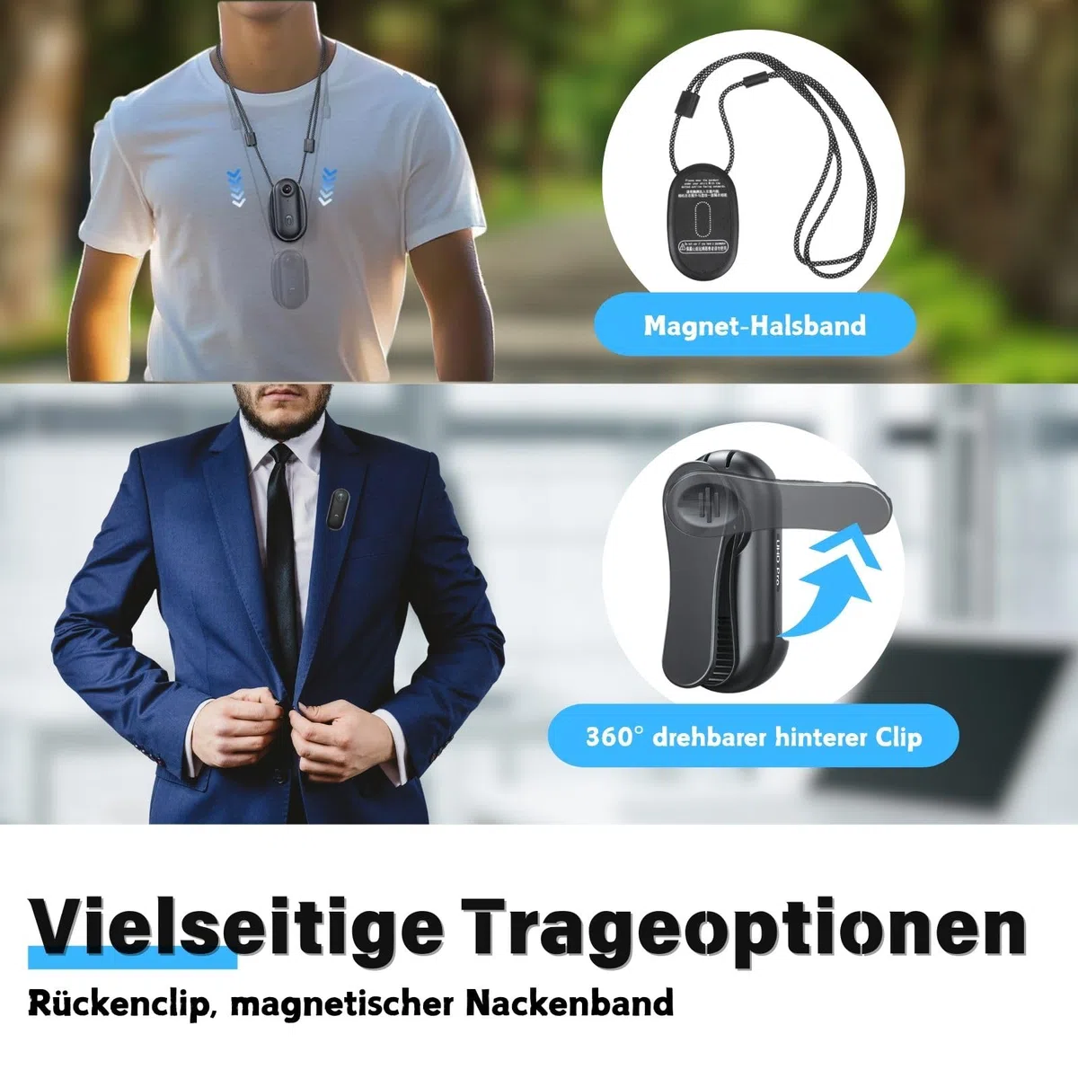 128G 4K Daumen Action Kamera, winzige Größe, Mount überall, kleine Körperkamera mit Federclip, tragbares Vlogging, Handsfree POV Aufzeichnung, Helm Cam für Radfahren, Motorrad(4k-P-128G)